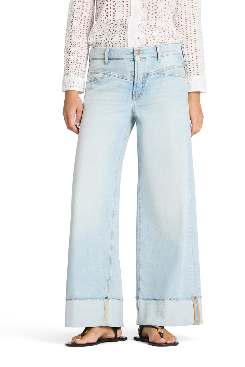 Cambio Wide Leg Cross Superbleached Fring