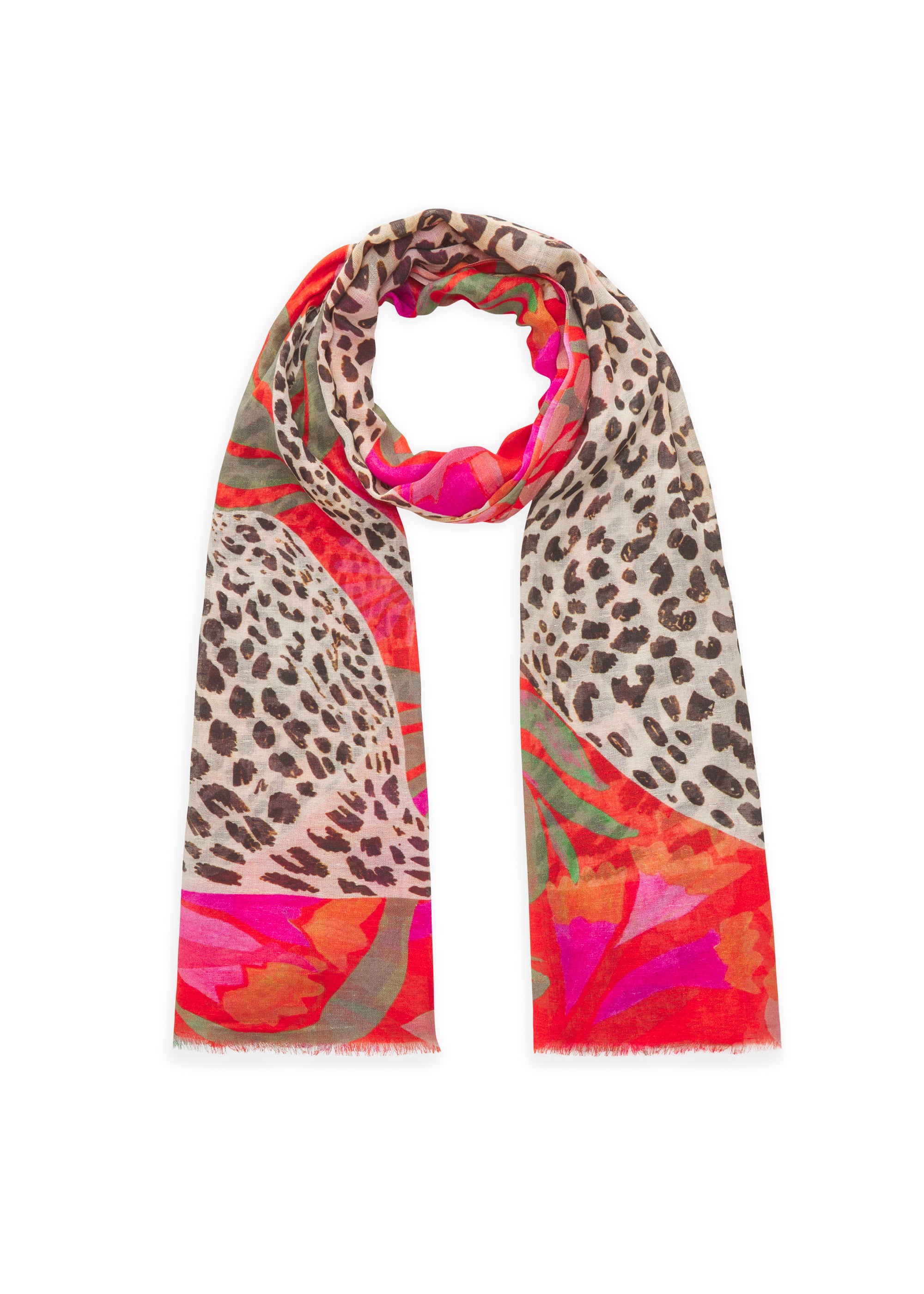 Schal mit Leopard-Motiv