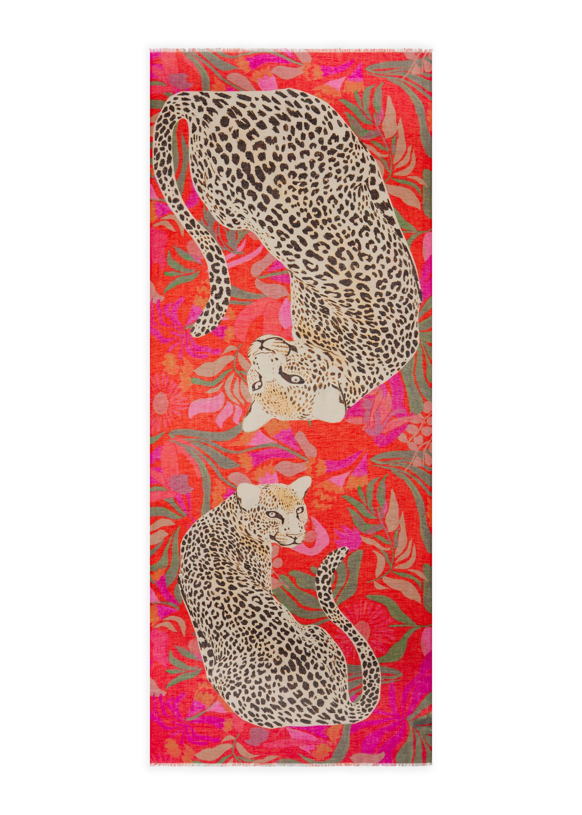 Schal mit Leopard-Motiv