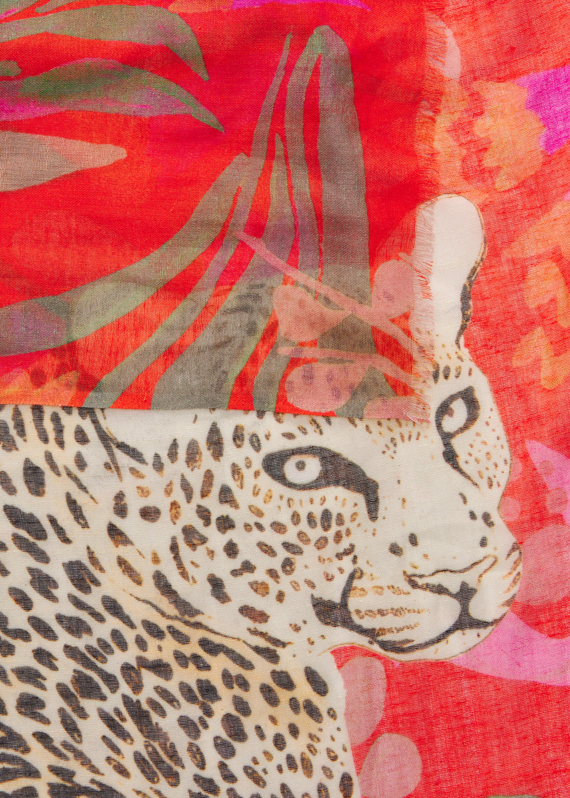 Schal mit Leopard-Motiv