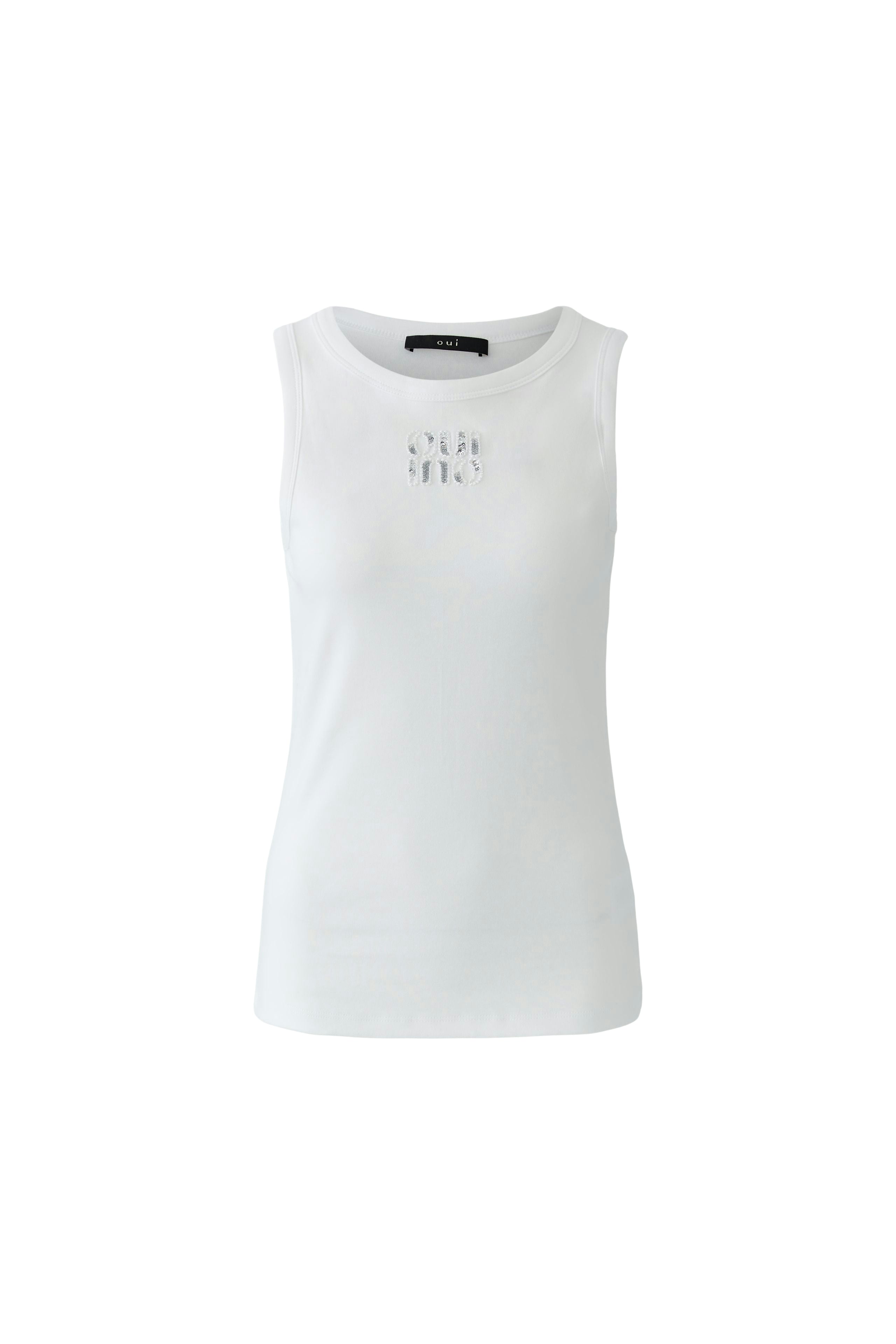 Tanktop mit Logo-Applikation