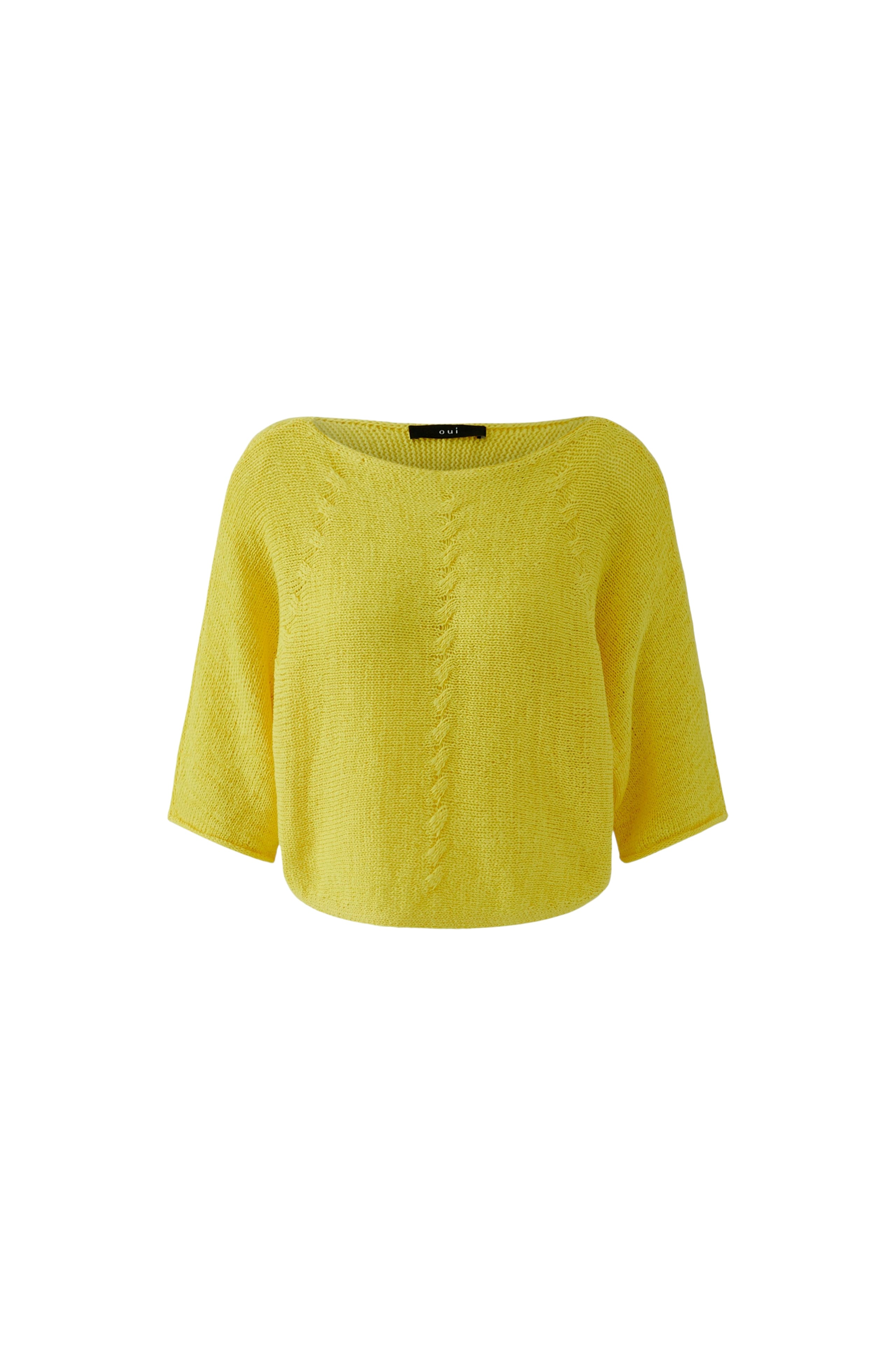 Pullover mit Zopfstrickmuster