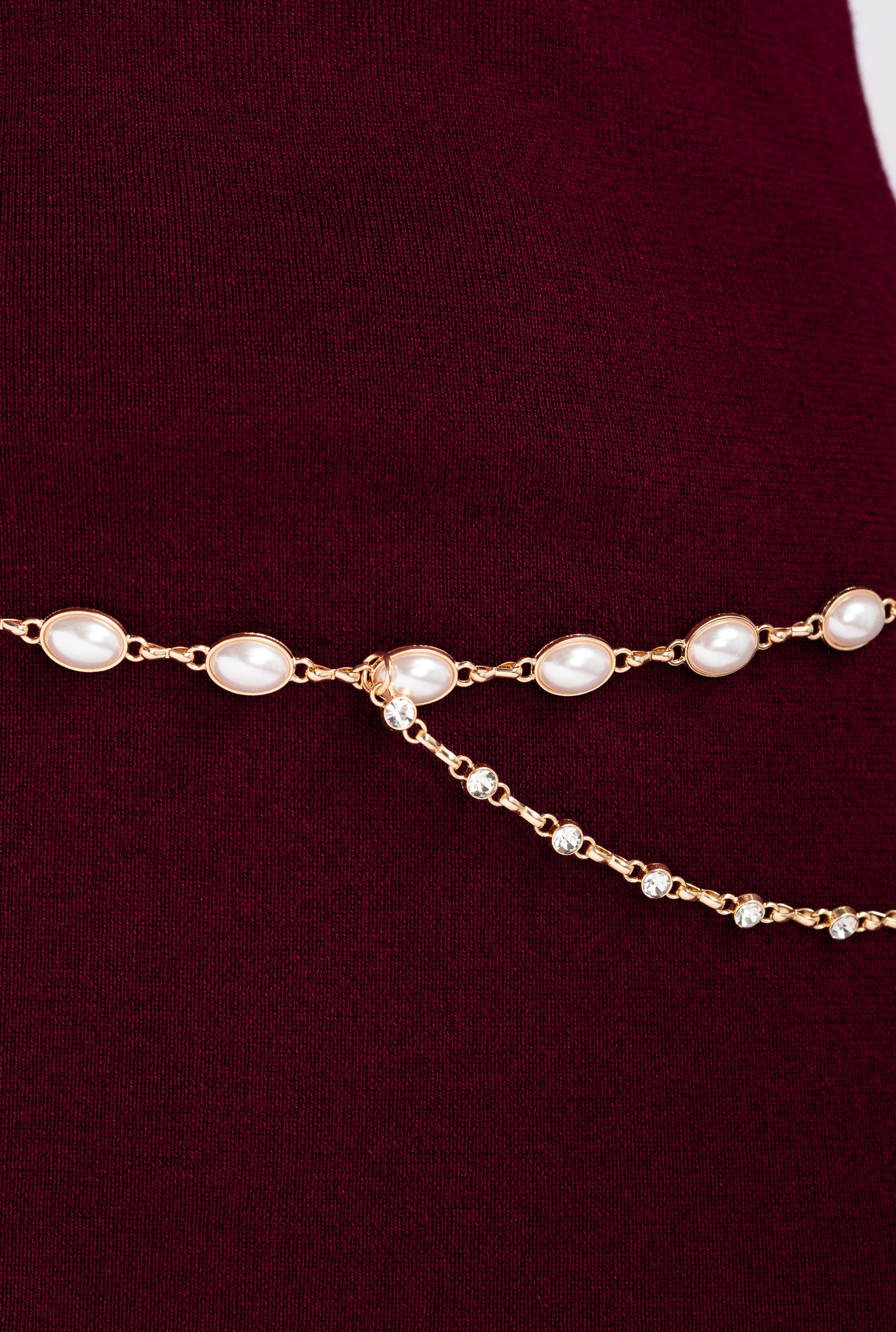 Vanzetti Gürtel Helles Gold Glänzend + Weiß