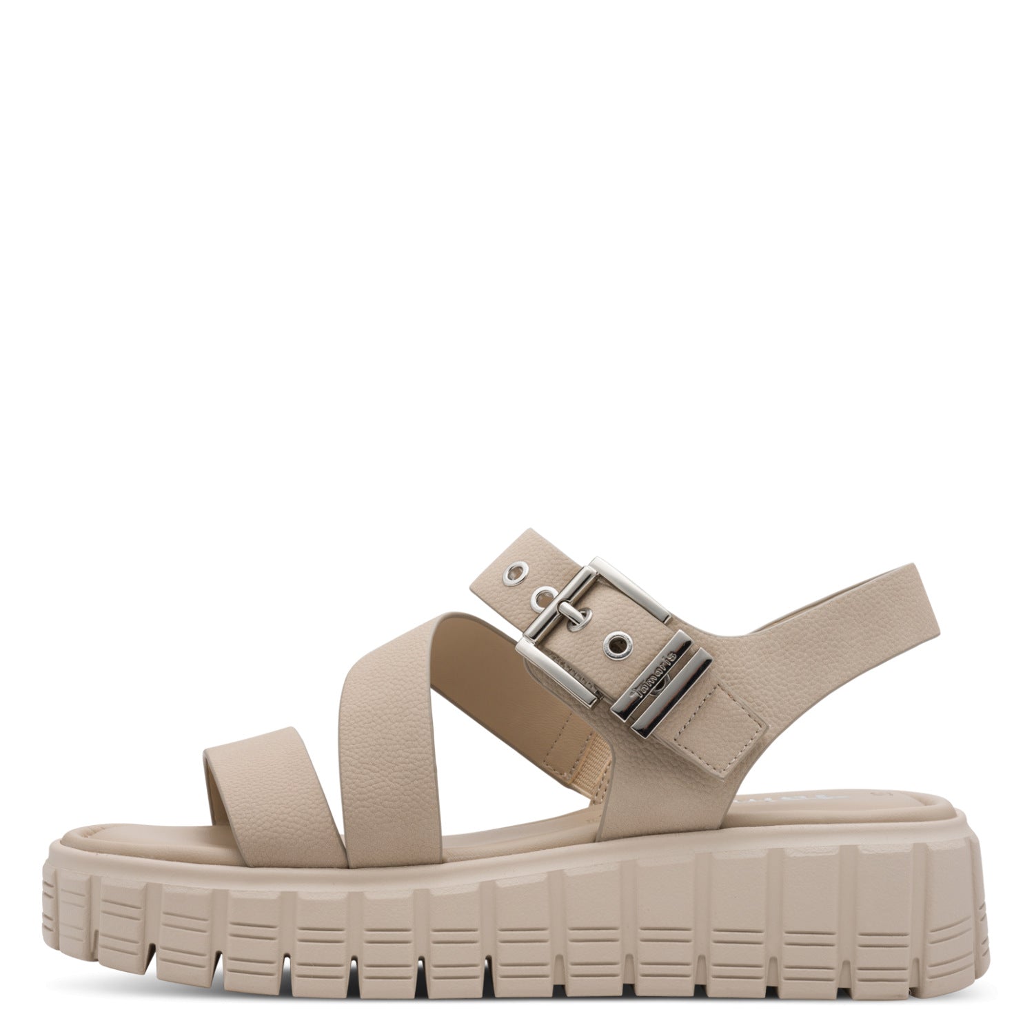 Sandalette mit großer Metallschieße