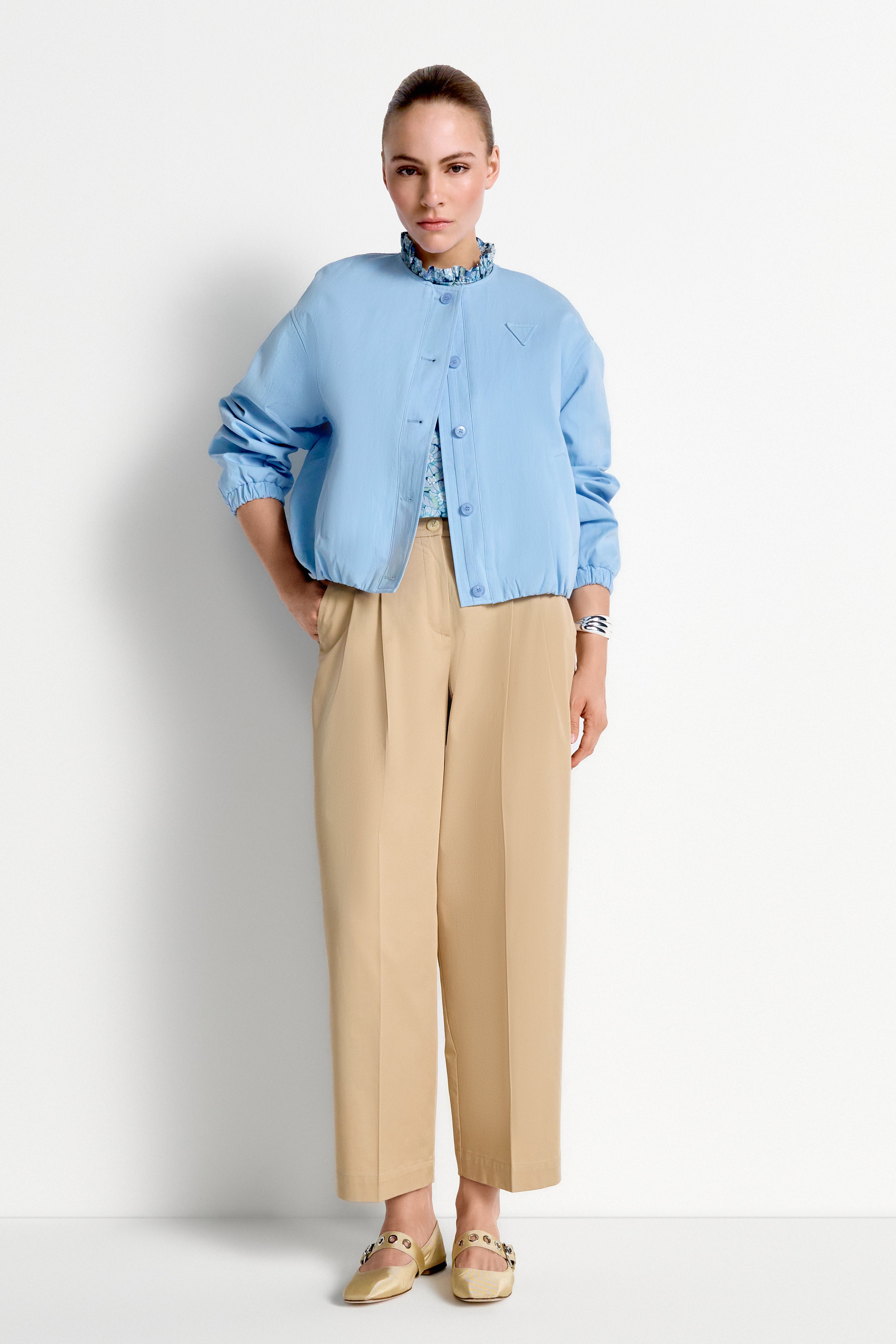 Rich & Royal Business-Hosen Caffee Latte