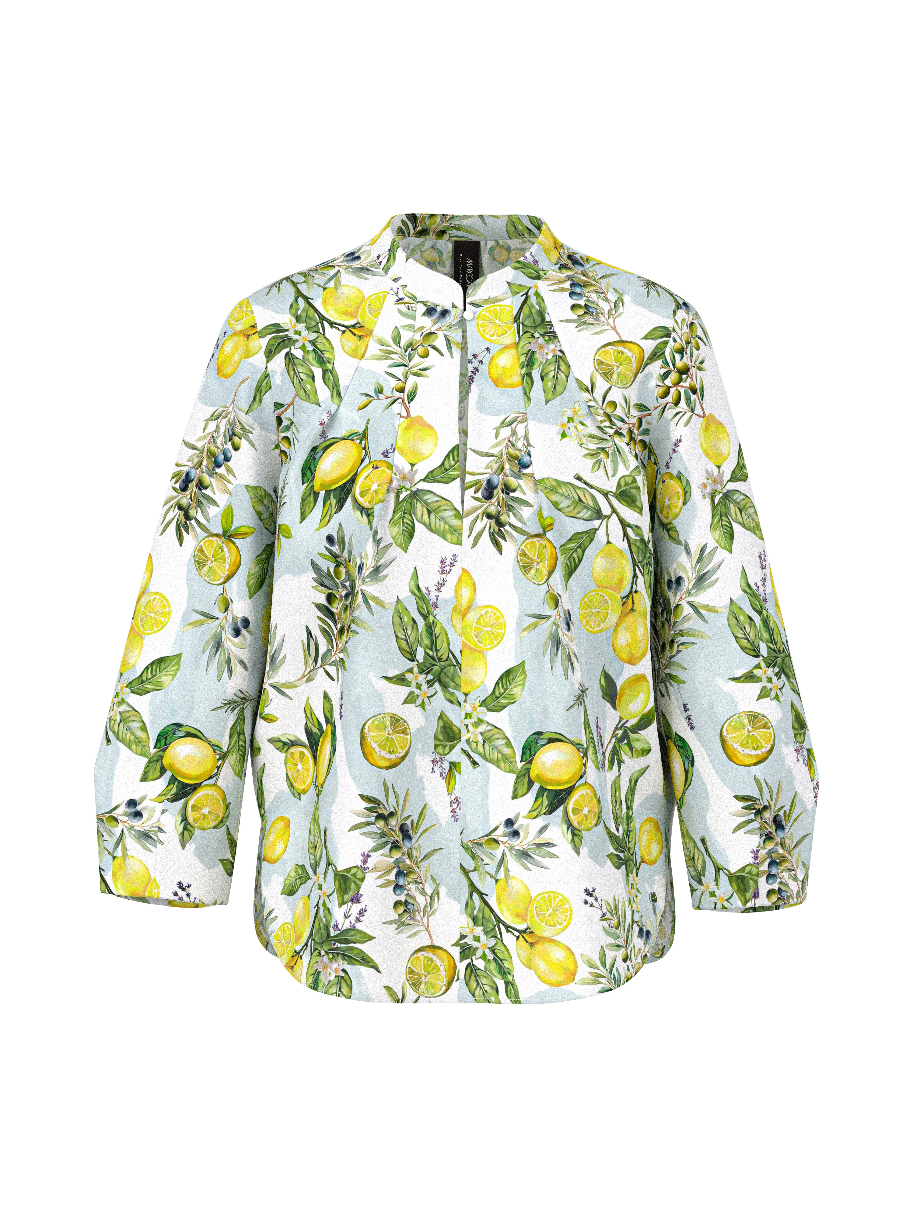 Bluse mit Zitronen-Print