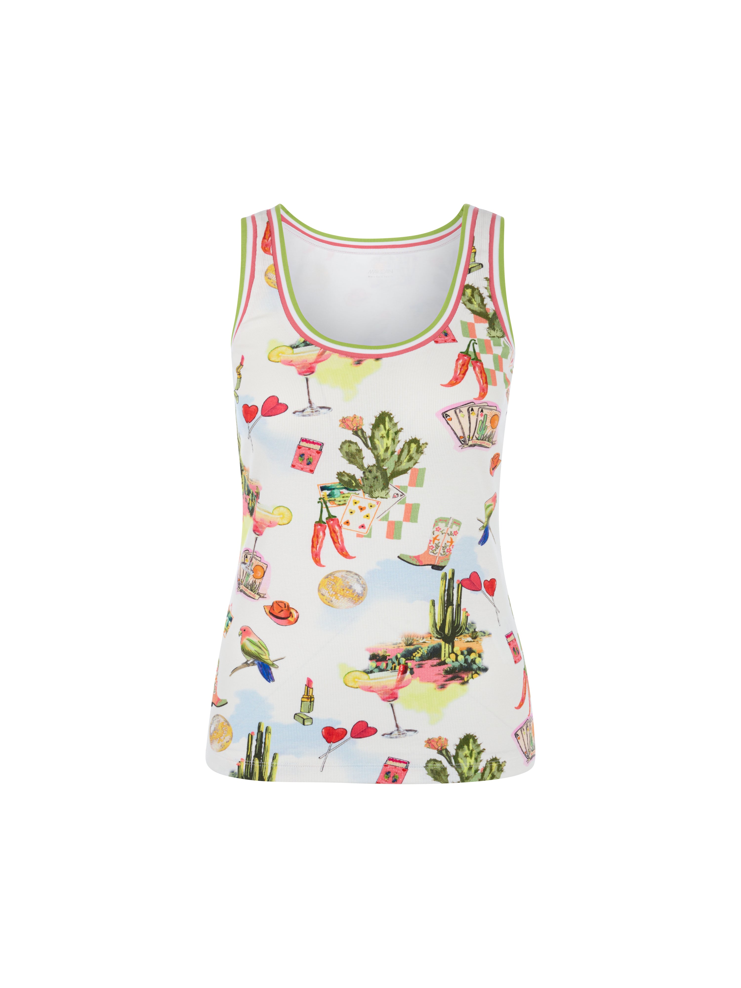 Top in Ripp-Qualität mit Print