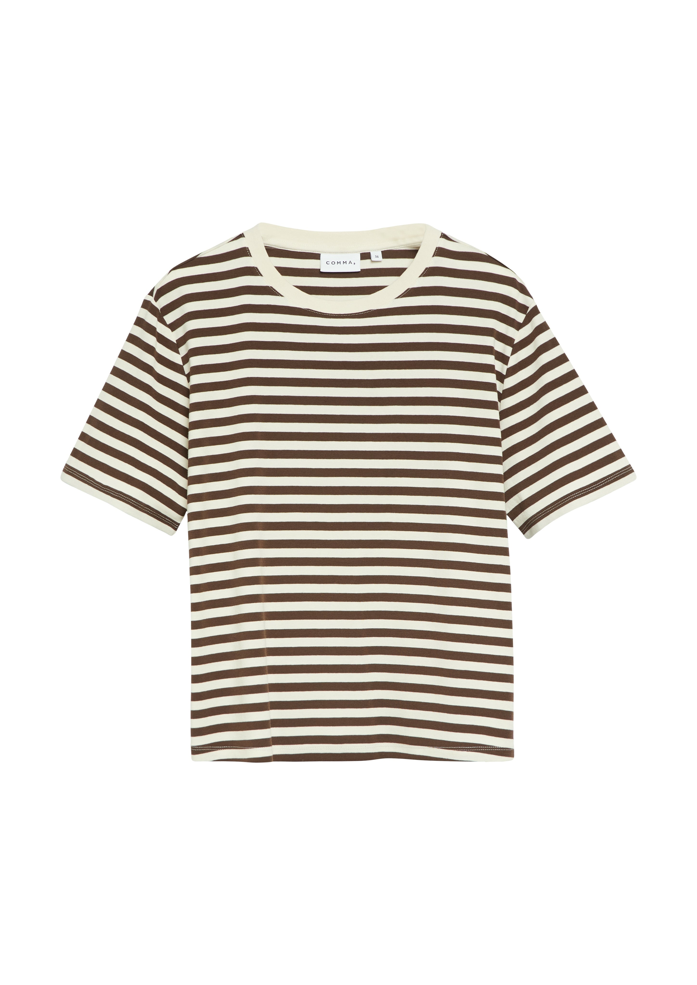 Comma T-Shirts Brown