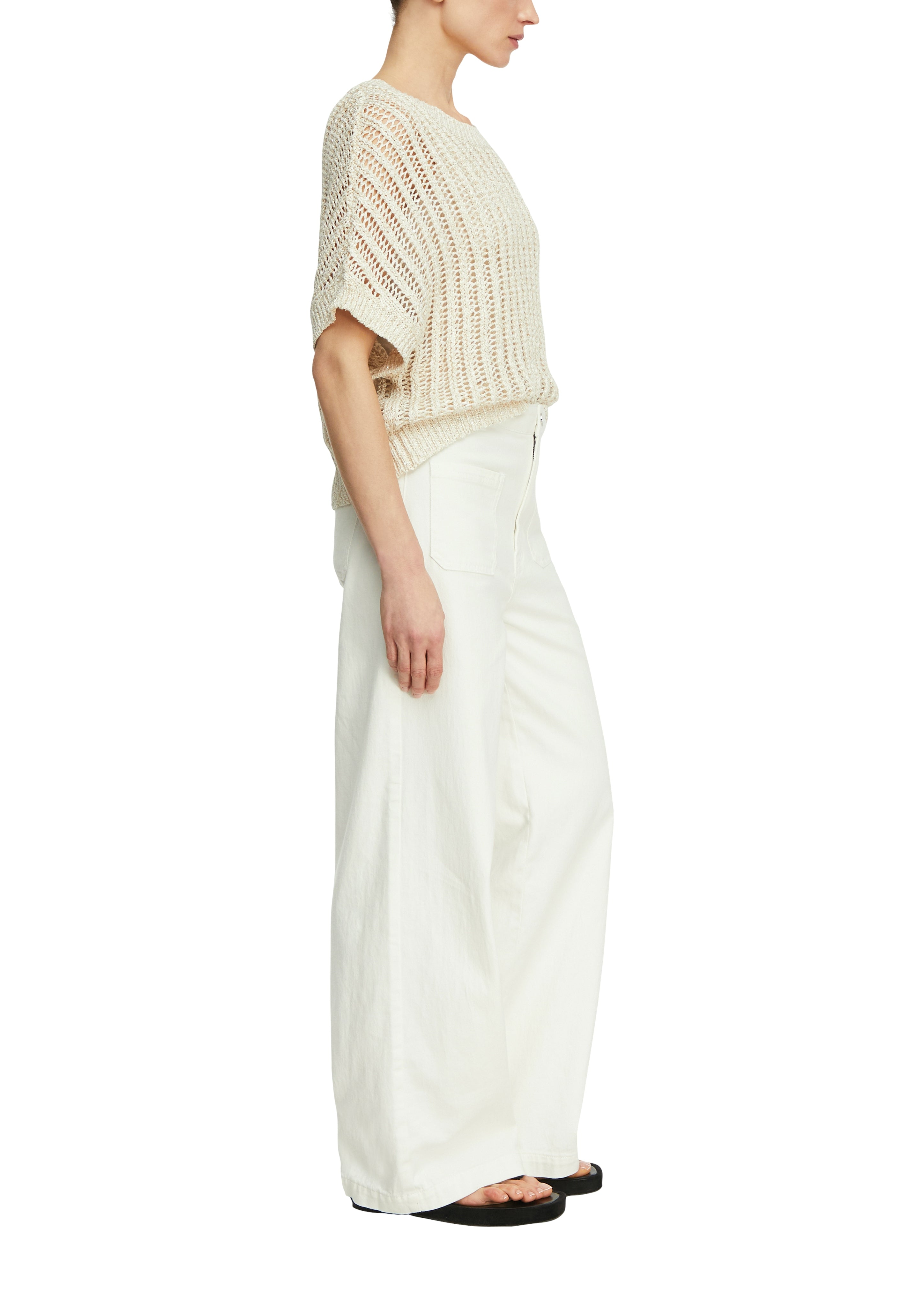 Comma Strickpullover Grey/Black