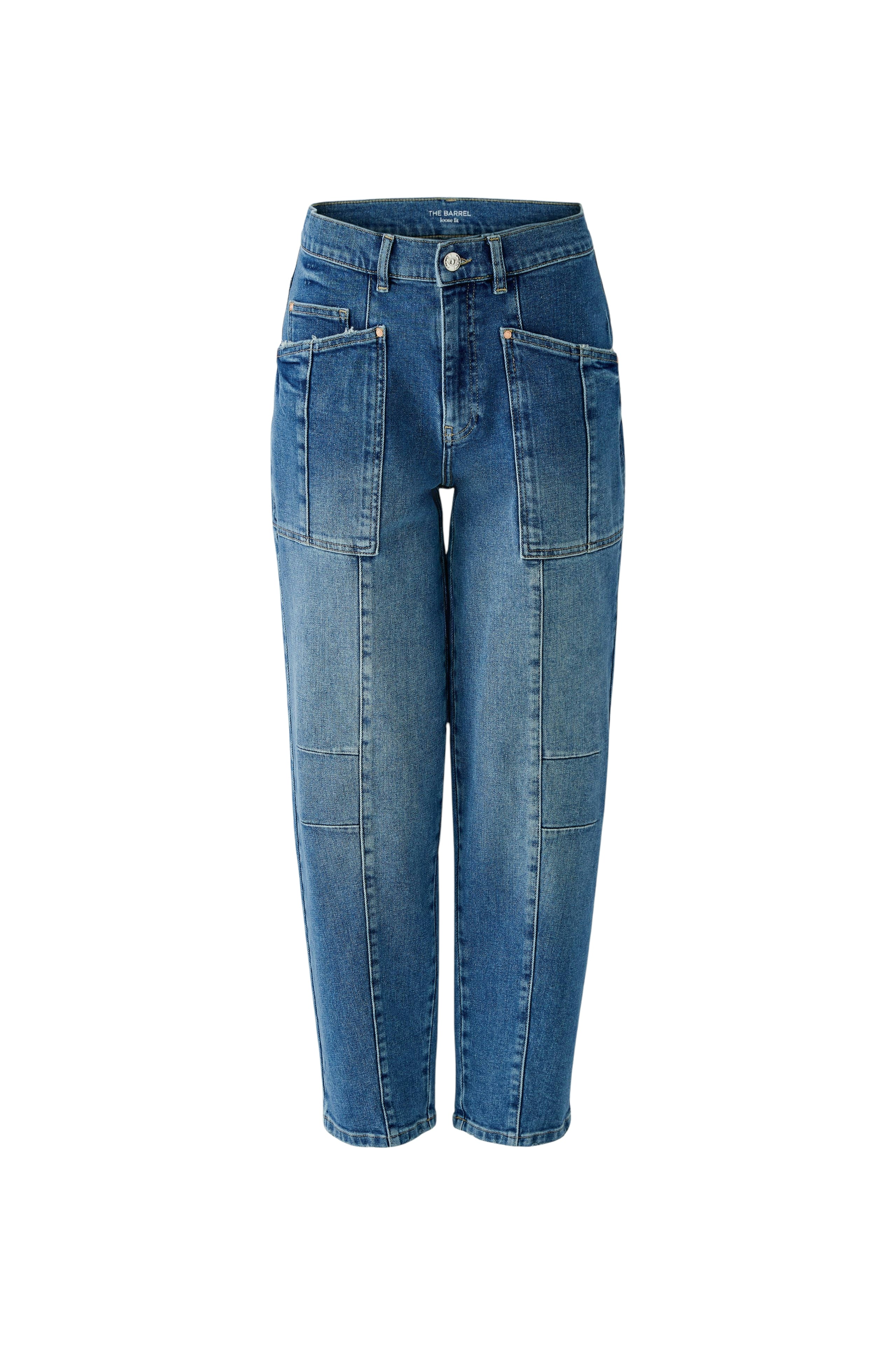 Jeanshose mit abgesetzten Nähten