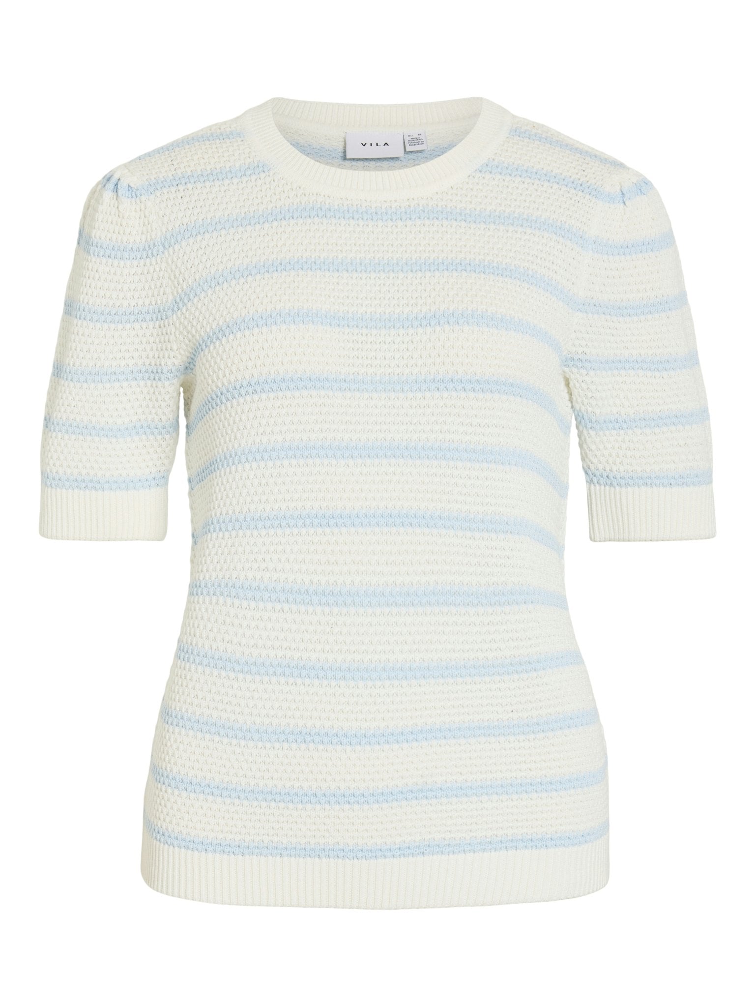 VILA T-Shirts White Alyssum/Nantucket Breeze