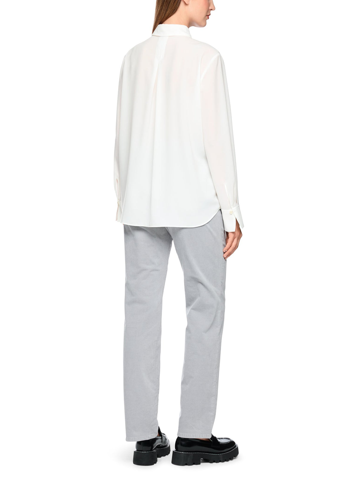 Bluse mit halber Knopfleiste