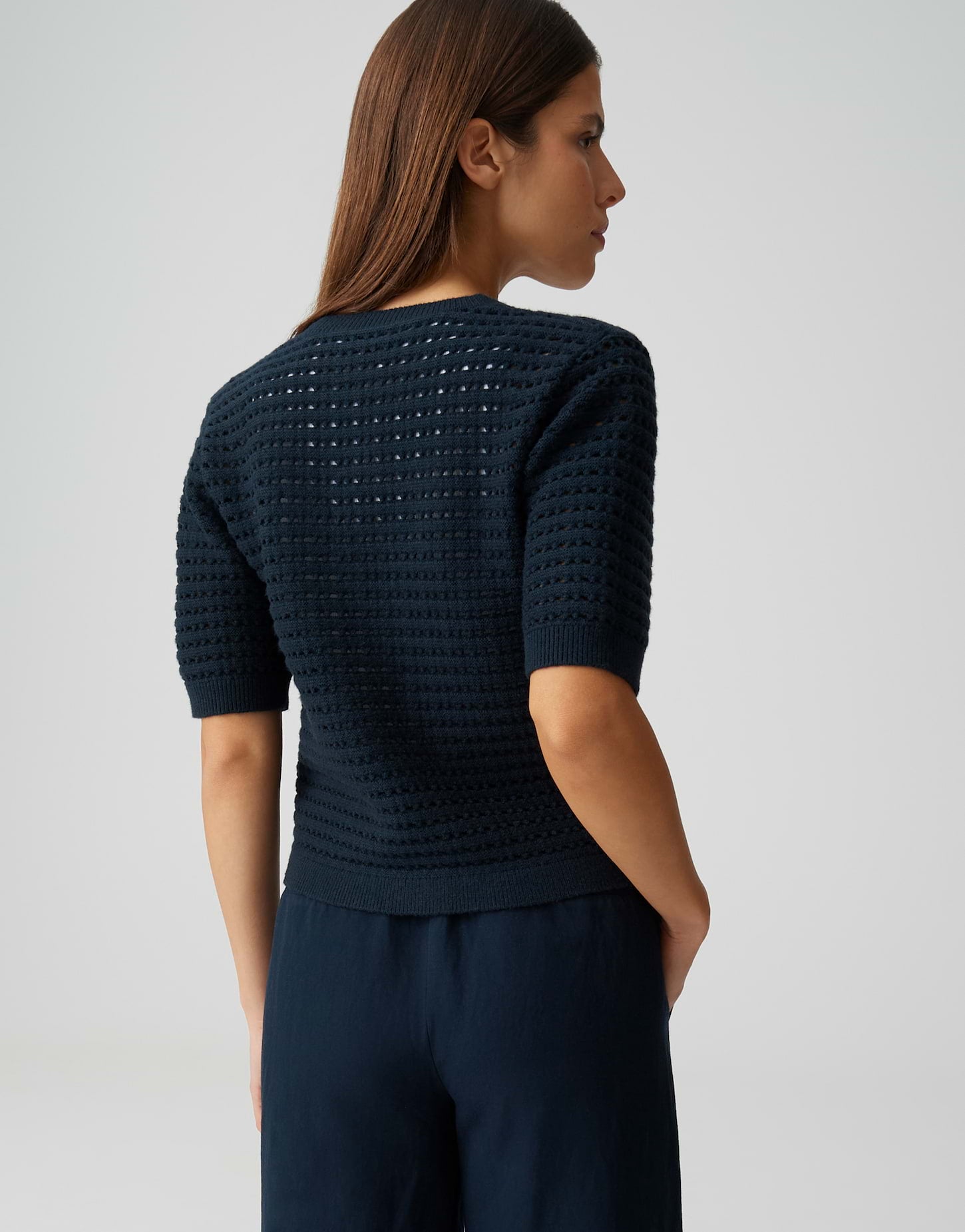 Opus Strickjacken Coal Blue