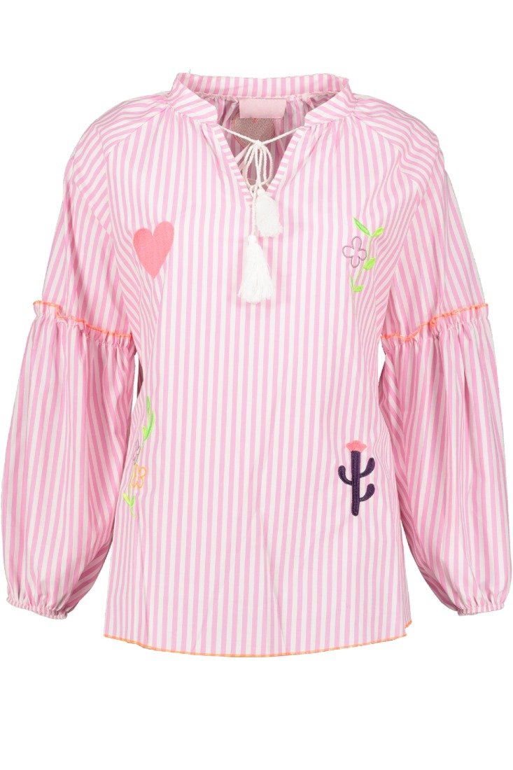 Goose Flash Blusen Weiß/Rosa