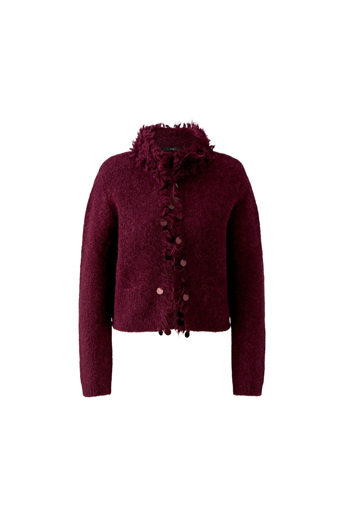 Strickjacke mit Fransen
