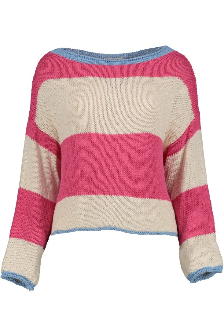 Goose Flash Strickpullover Magenta/Beige