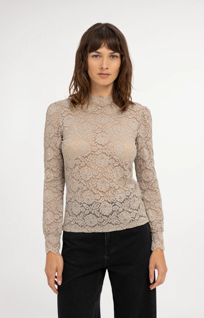 Longsleeve aus Spitze
