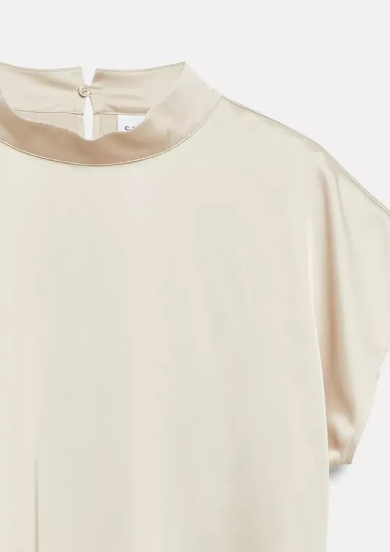 Bluse mit Cap-Sleeves