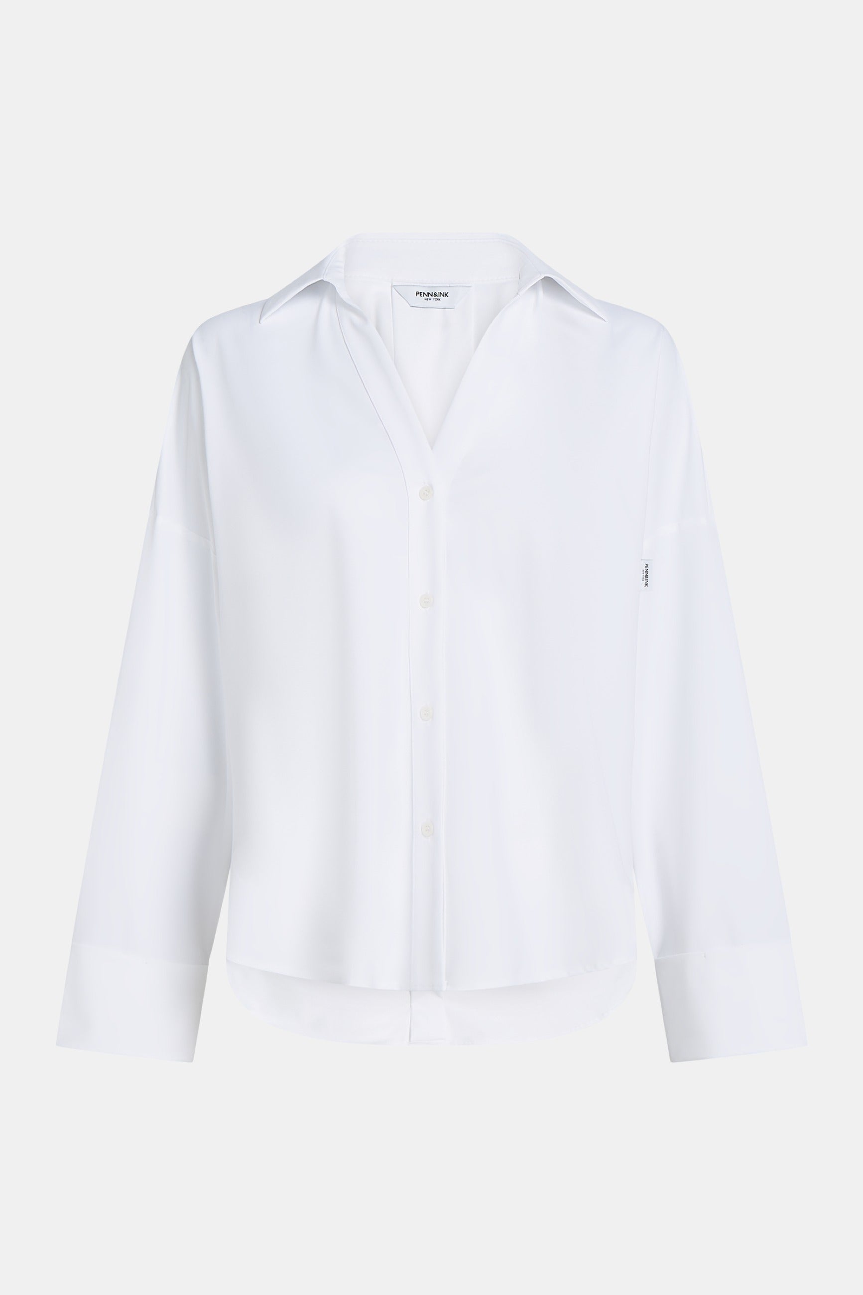Bluse mit Kellerfalte