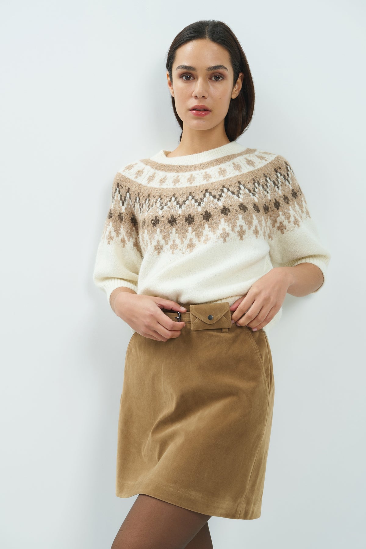 Strickpullover mit nordischem Muster
