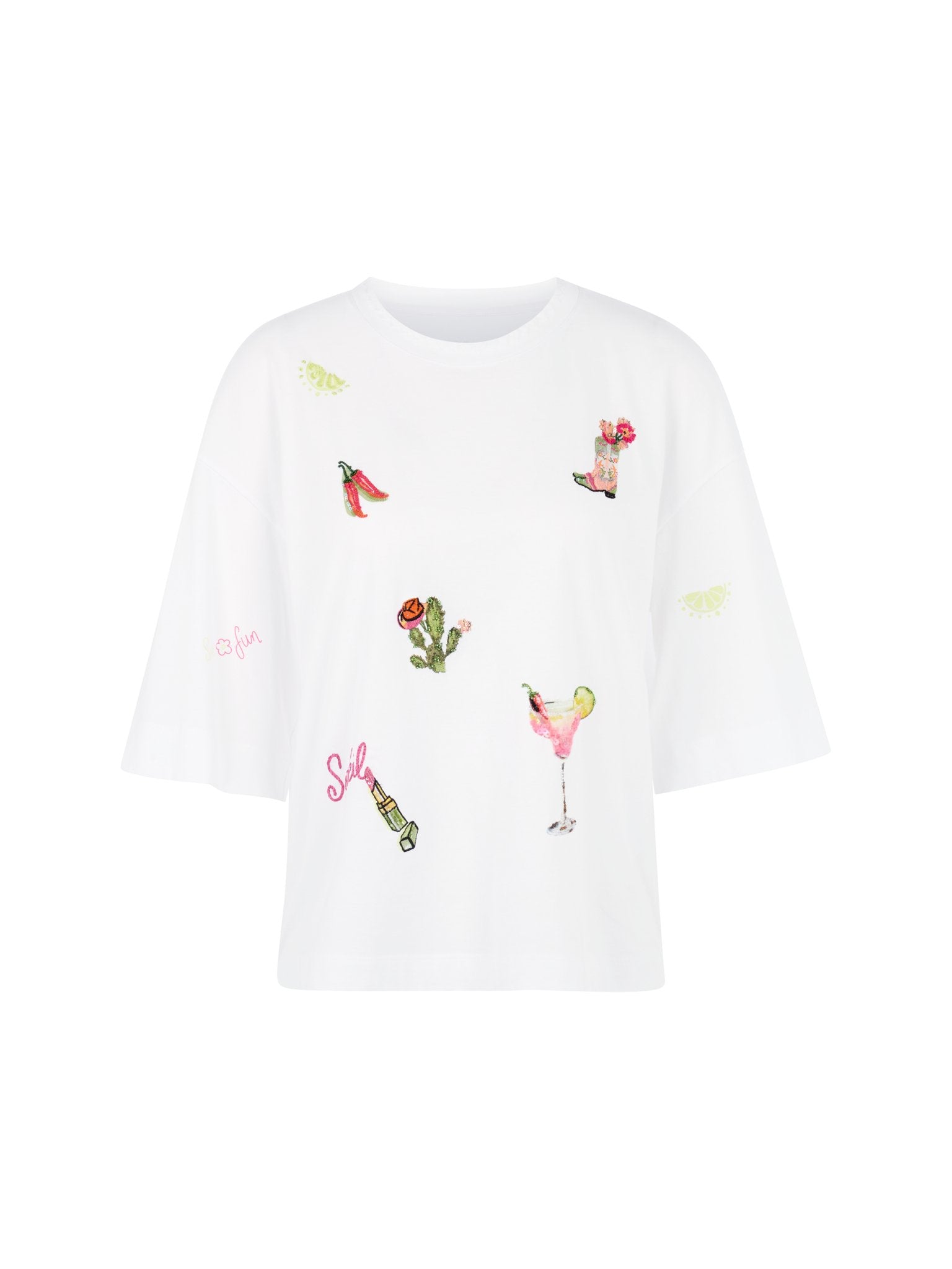 T-Shirt mit Patches