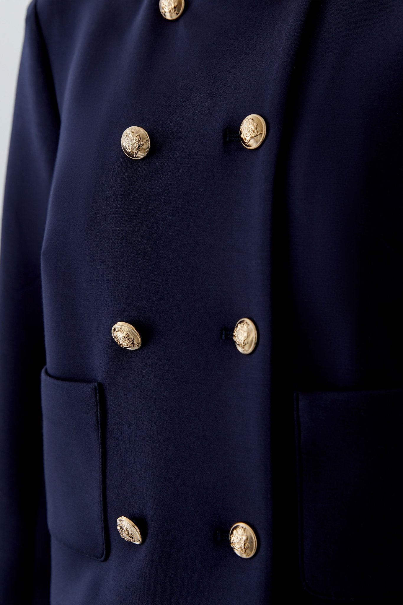 Oui Strickjacken Darkblue