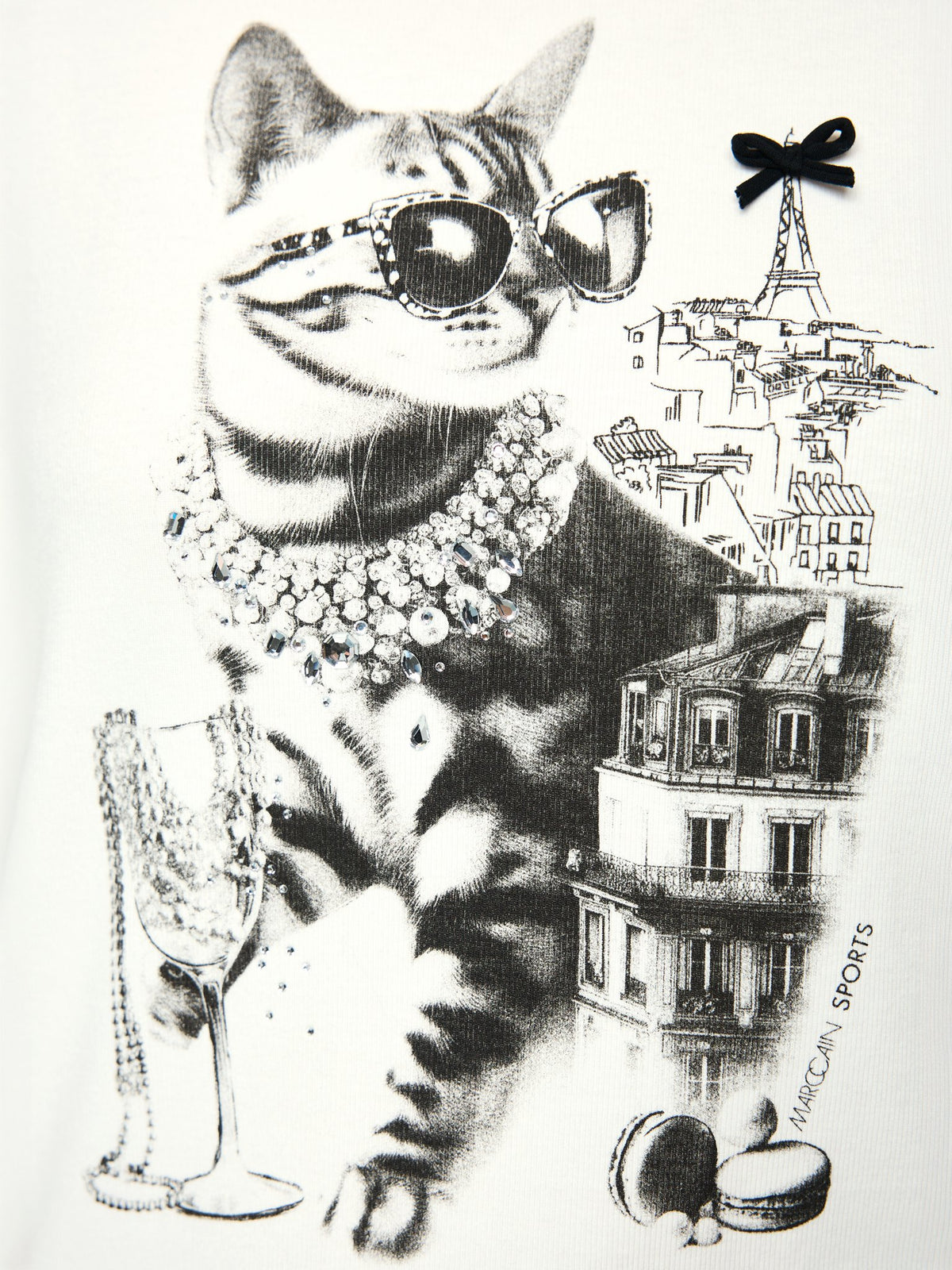T-Shirt mit Katzen-Print