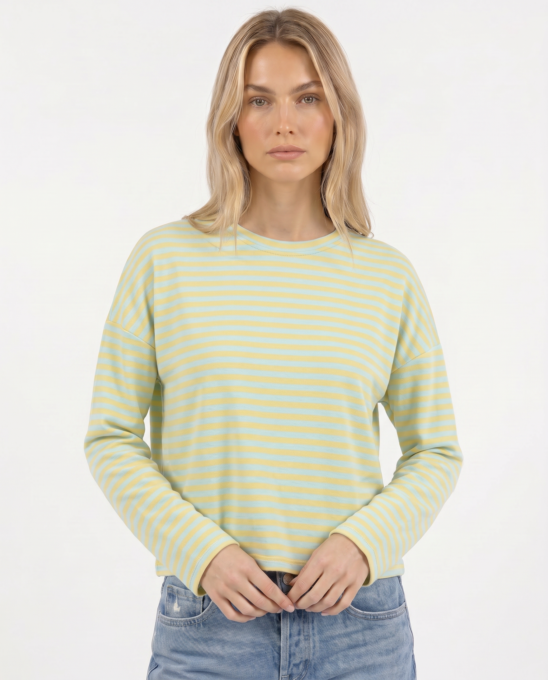 Sweatshirt mit Streifen