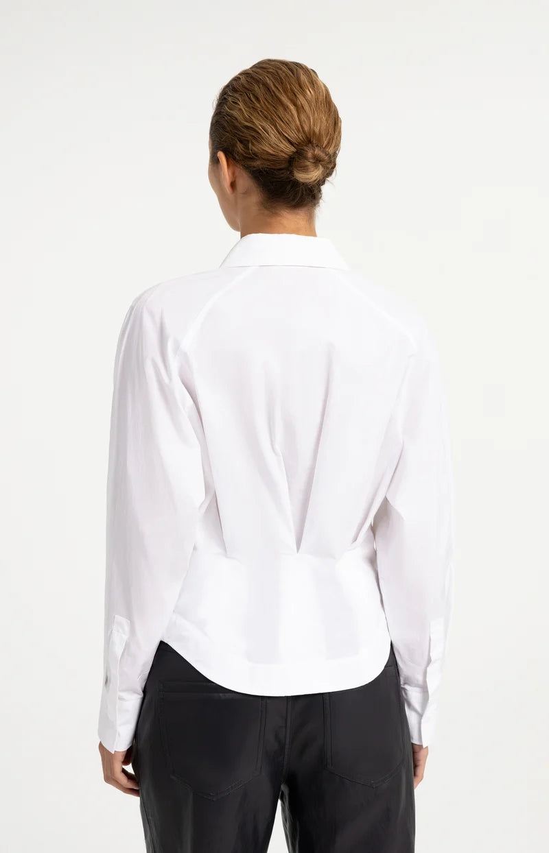 Bluse mit Zierfalte