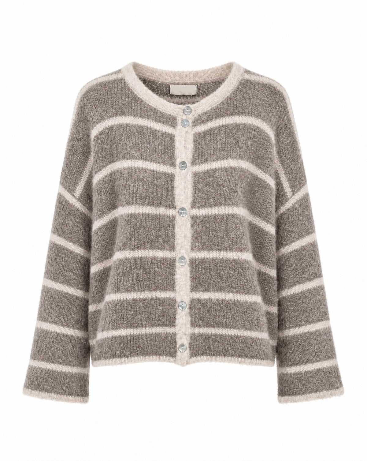 Strickjacke mit Streifen