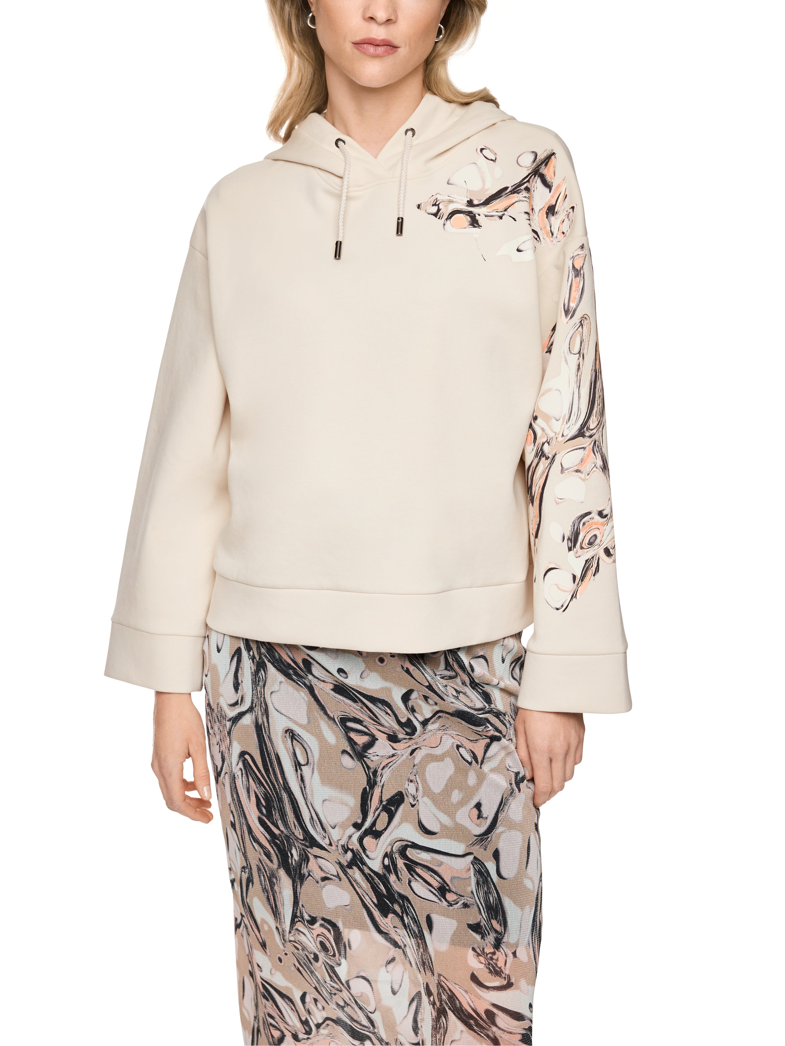 Kapuzen-Sweatshirt mit Pailletten