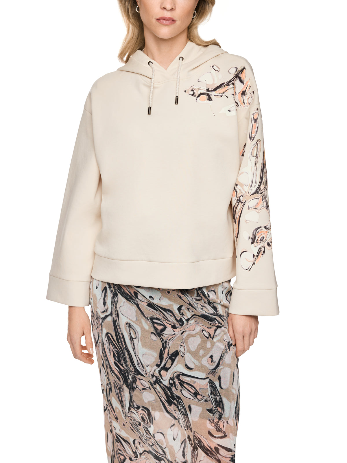 Kapuzen-Sweatshirt mit Pailletten
