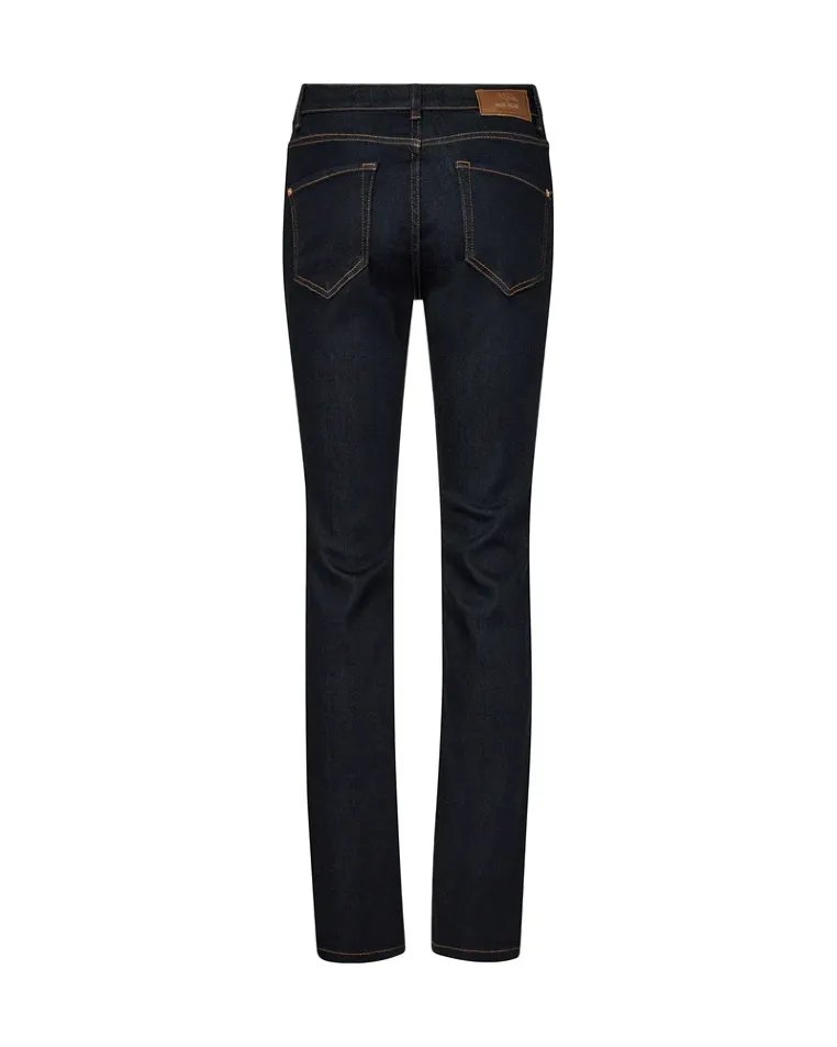 Mos Mosh Flared Leg Dark Blue