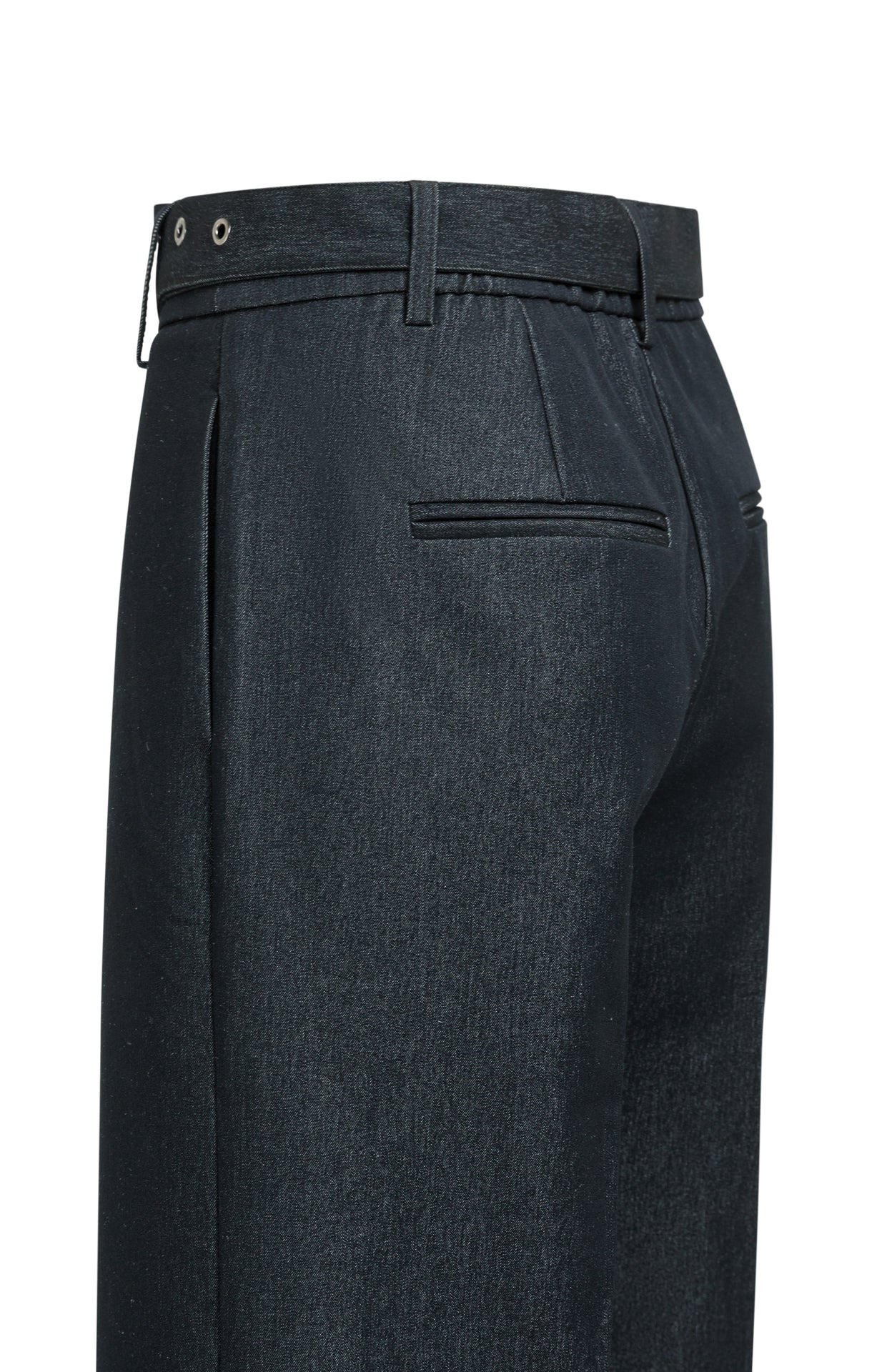 Gewebte Hose mit Gürtel
