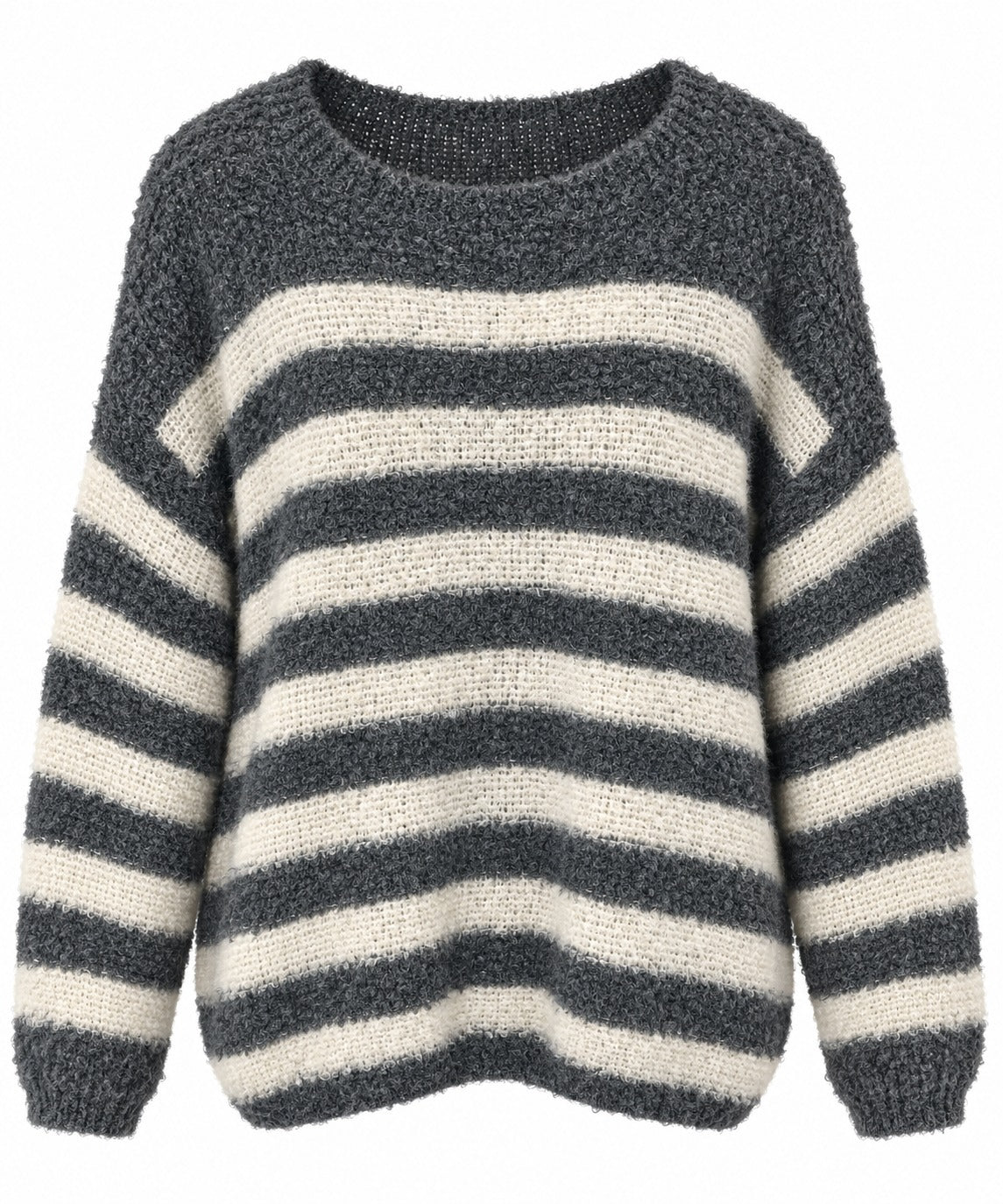 Strickpullover mit Streifen