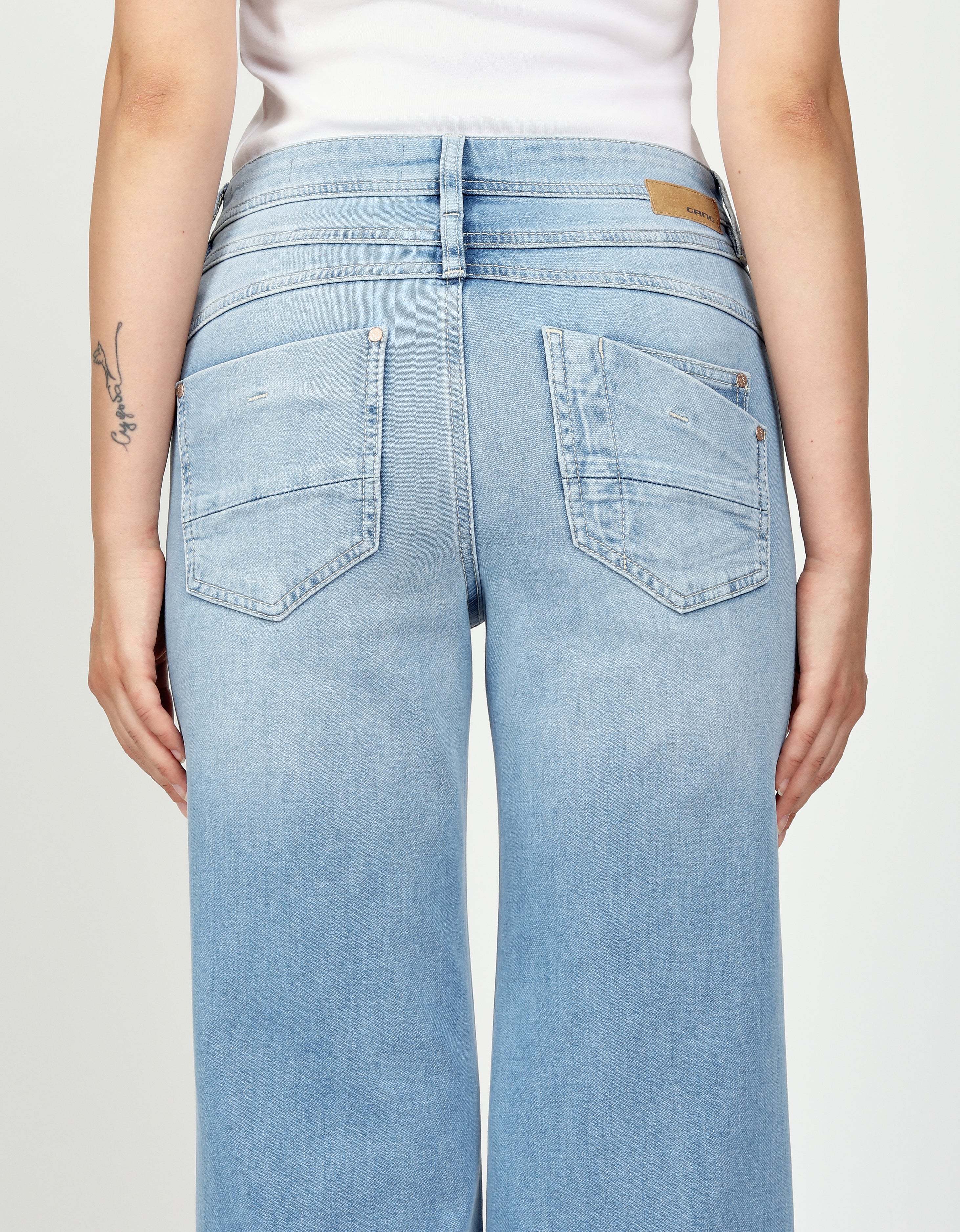 Gang Wide Leg Basic Bleached Wash