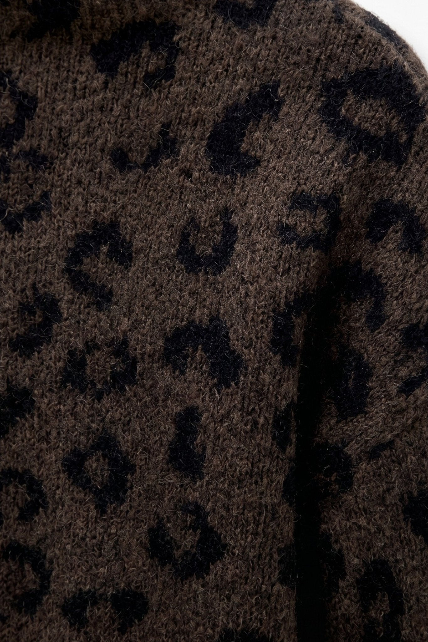 Strickpullover mit Leopardenprint