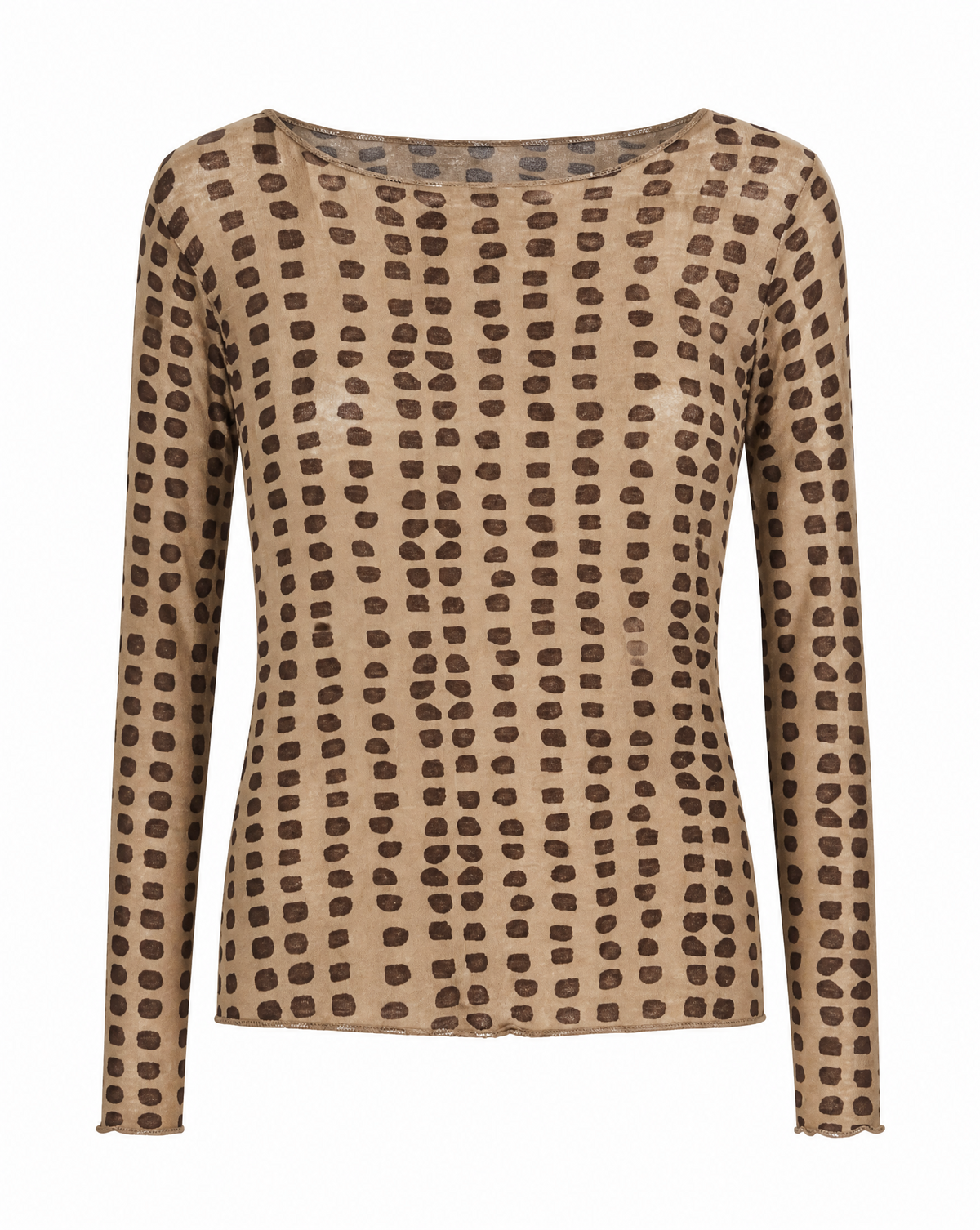 Longsleeve mit Punktmuster