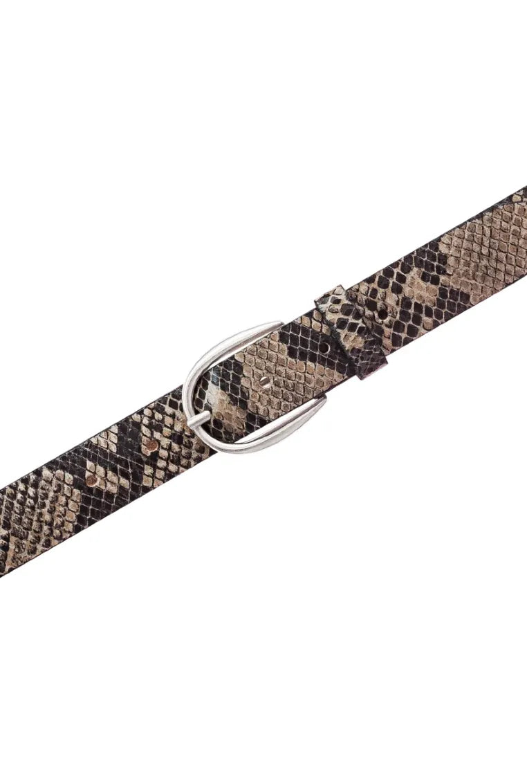 Ledergürtel in Schlangenoptik