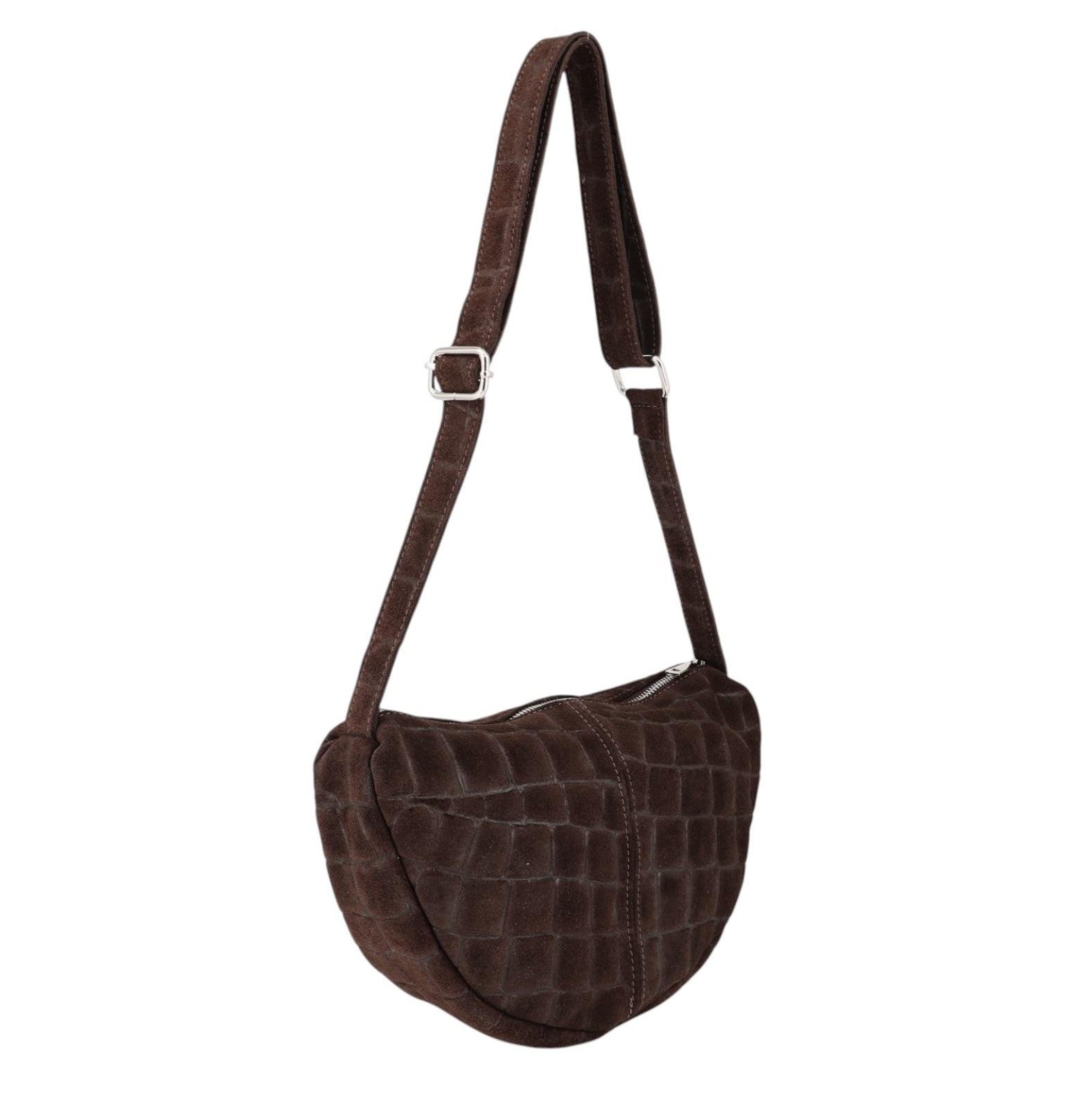 Ledertasche mit Krokoprägung