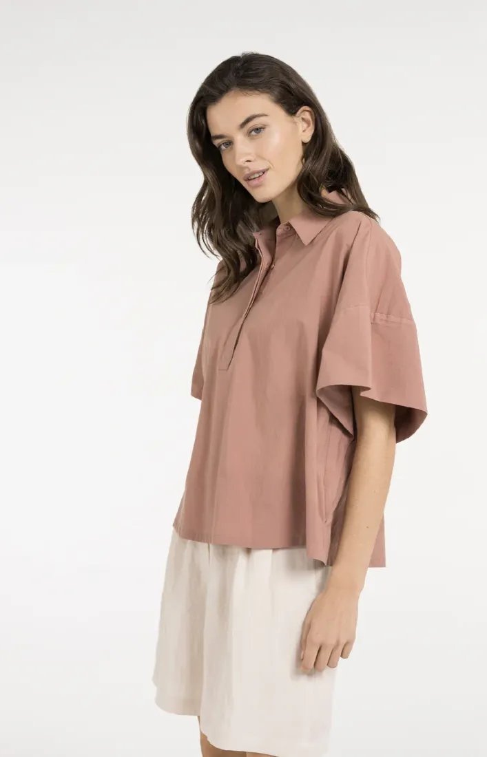 Oversize-Bluse mit weiten Ärmeln