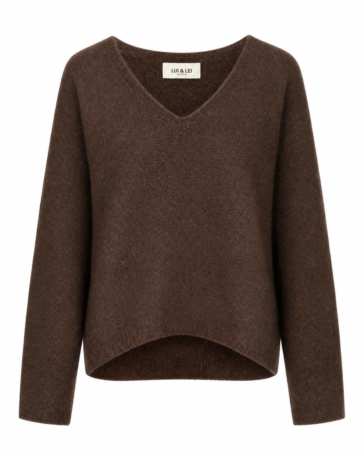 Strickpullover mit V-Ausschnitt