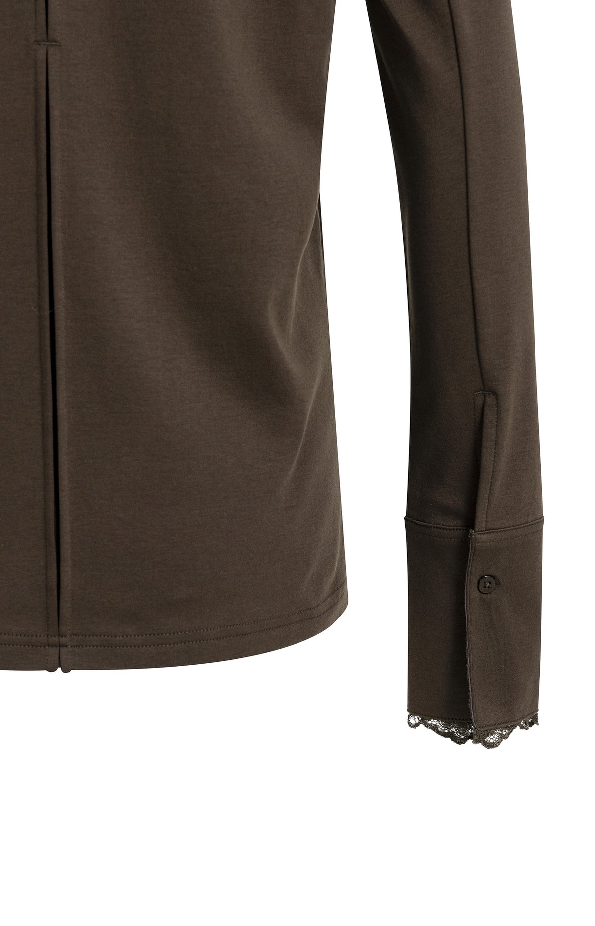 Longsleeve mit Spitzenbündchen