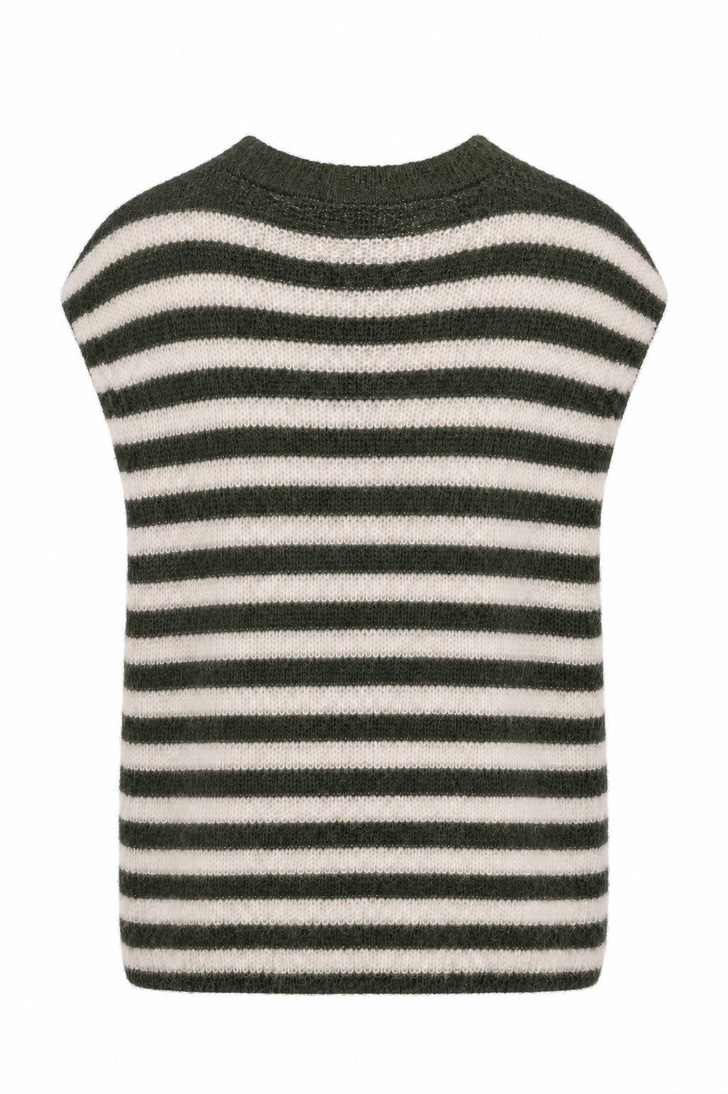 Strickweste mit Streifen