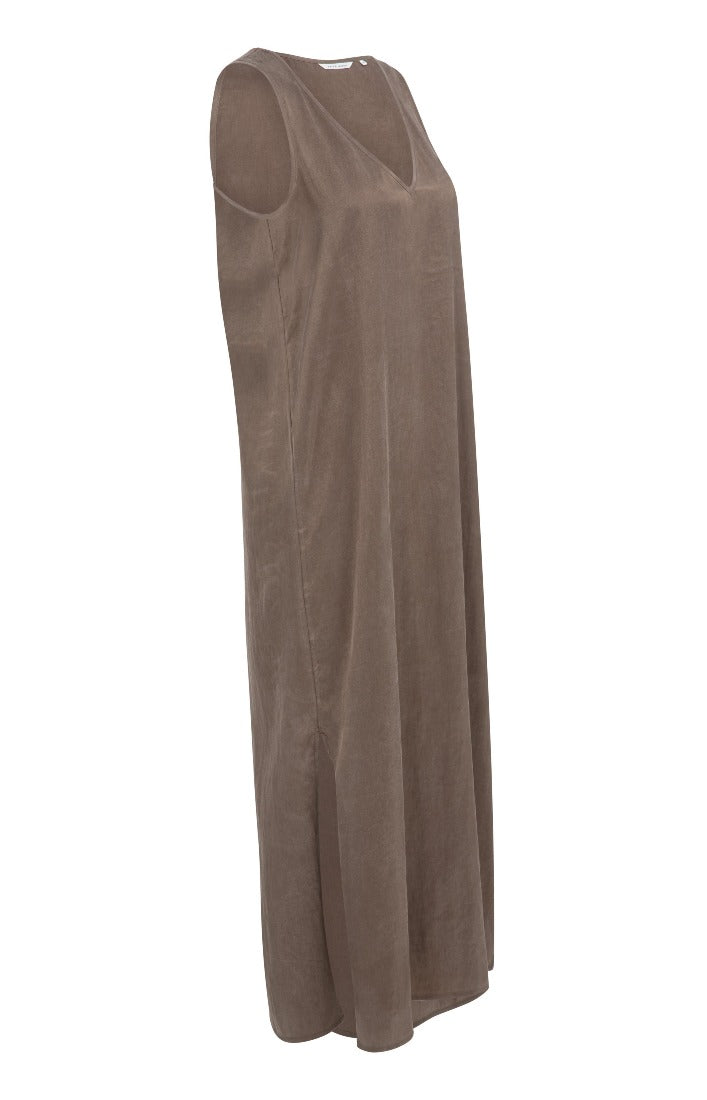 Kleid in Knitteroptik mit V-Ausschnitt