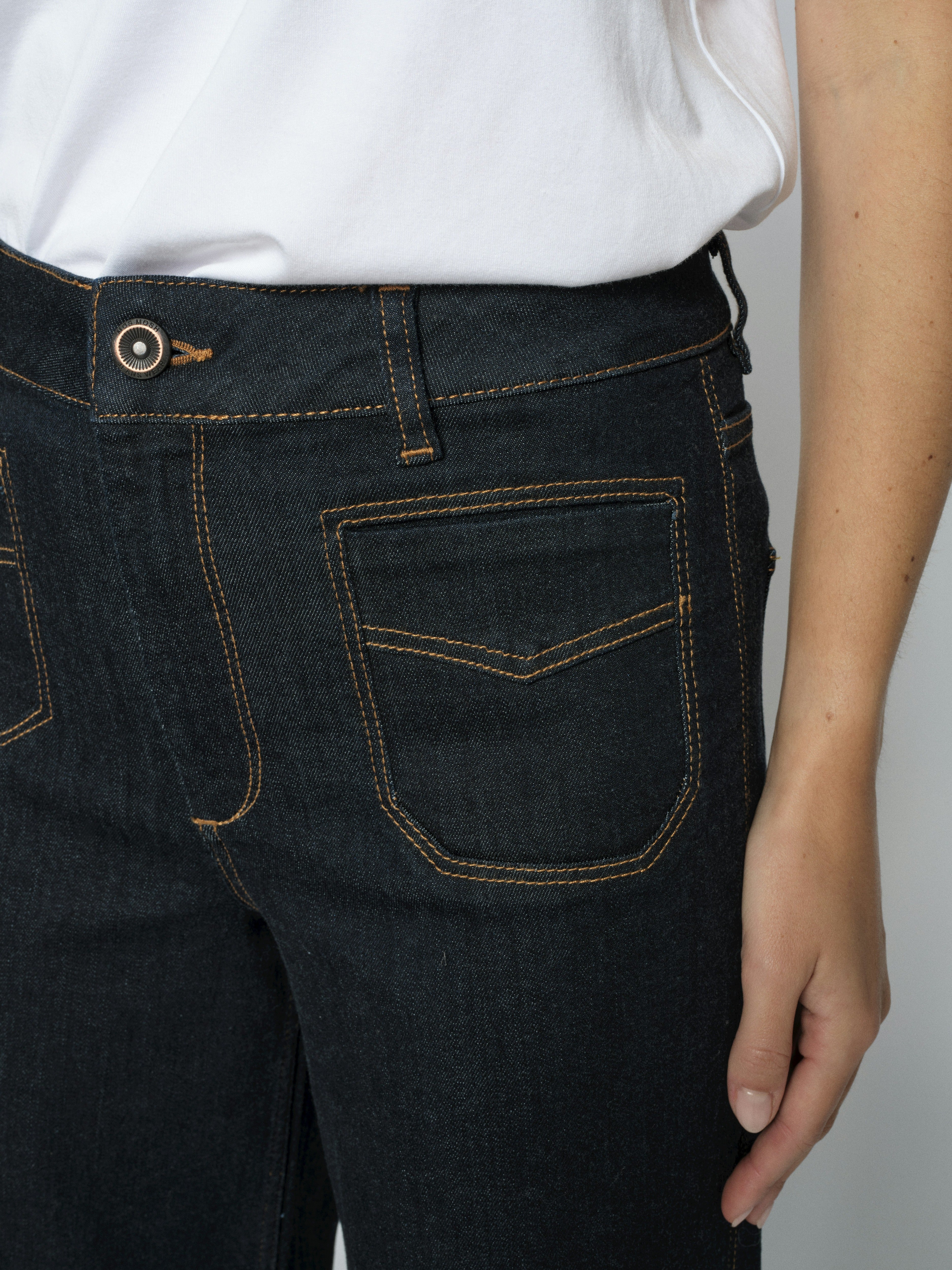 Mos Mosh Straight Leg Dark Blue