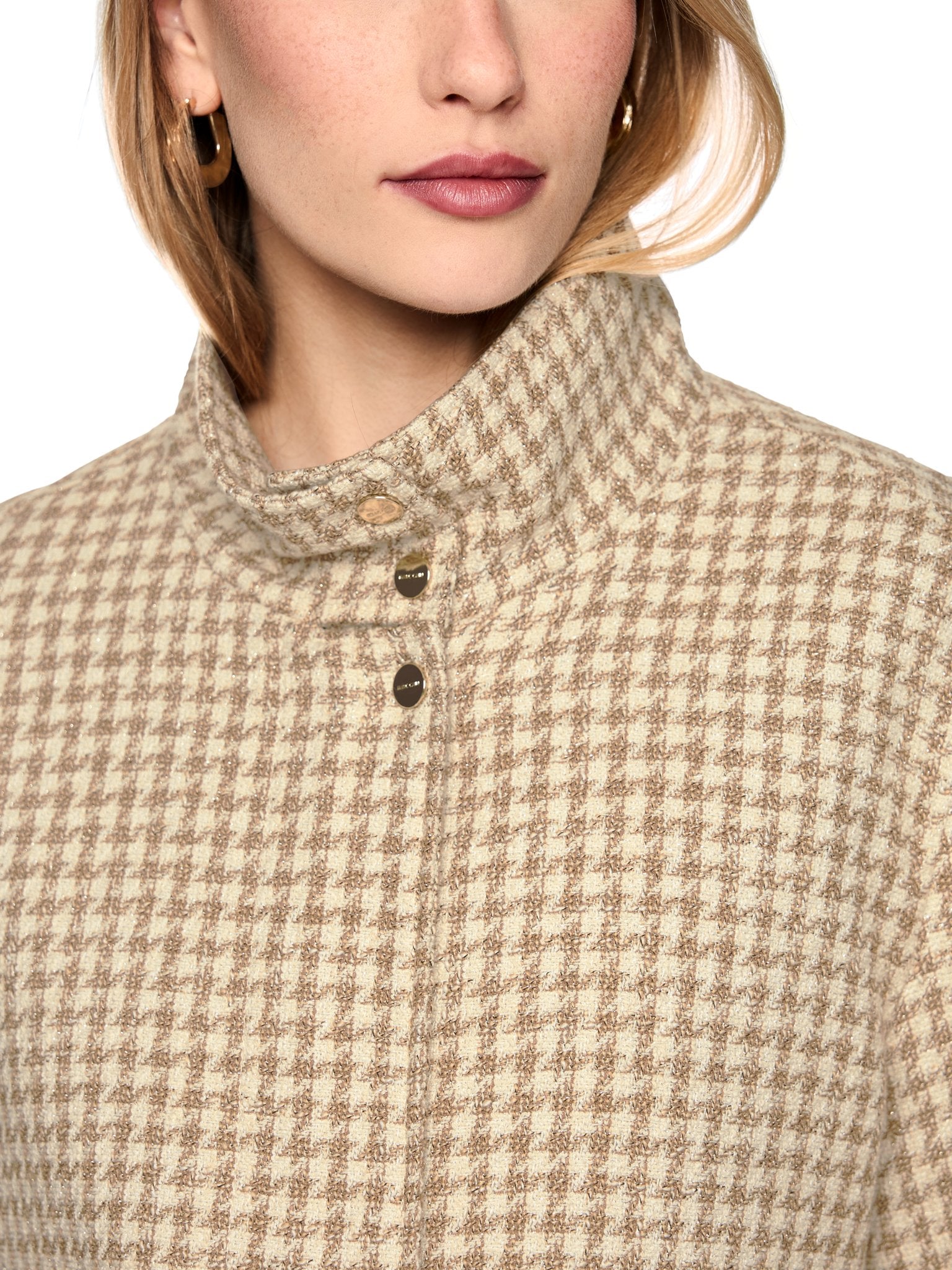 Blousonjacke mit Hahnentritt
