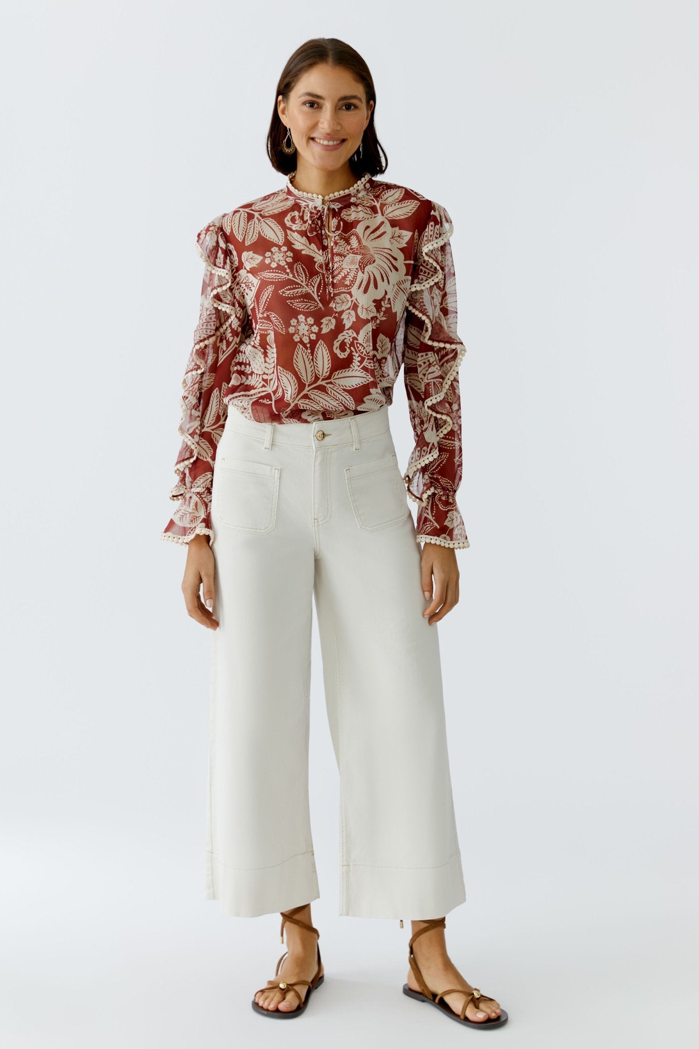 Oui Wide Leg Eggnog