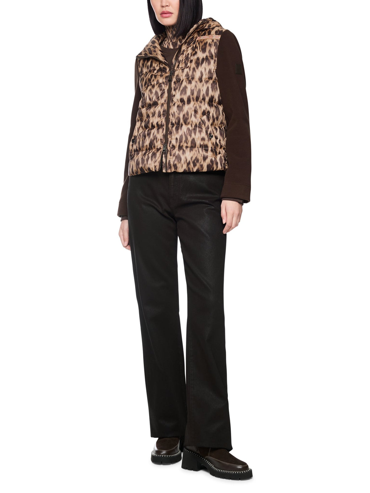 Stepp-Jacke in Leo-Optik