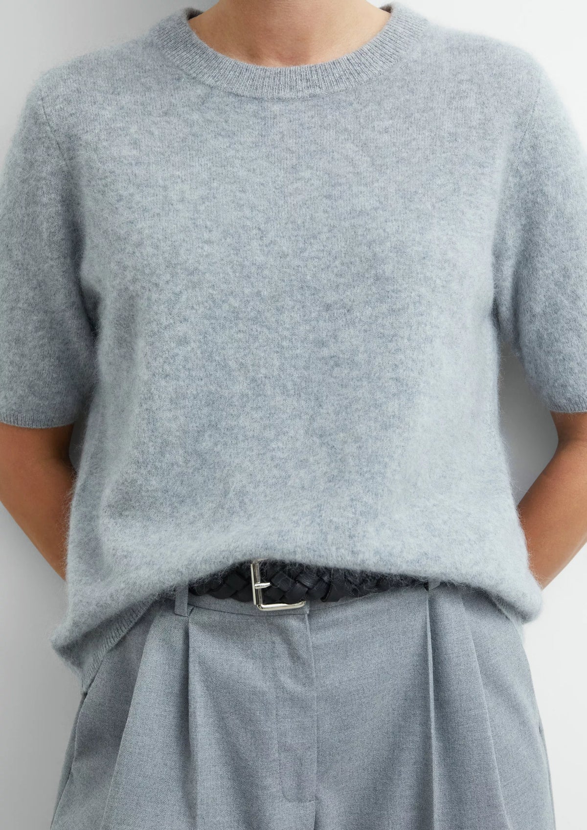 Comma Strickpullover Grey/Black